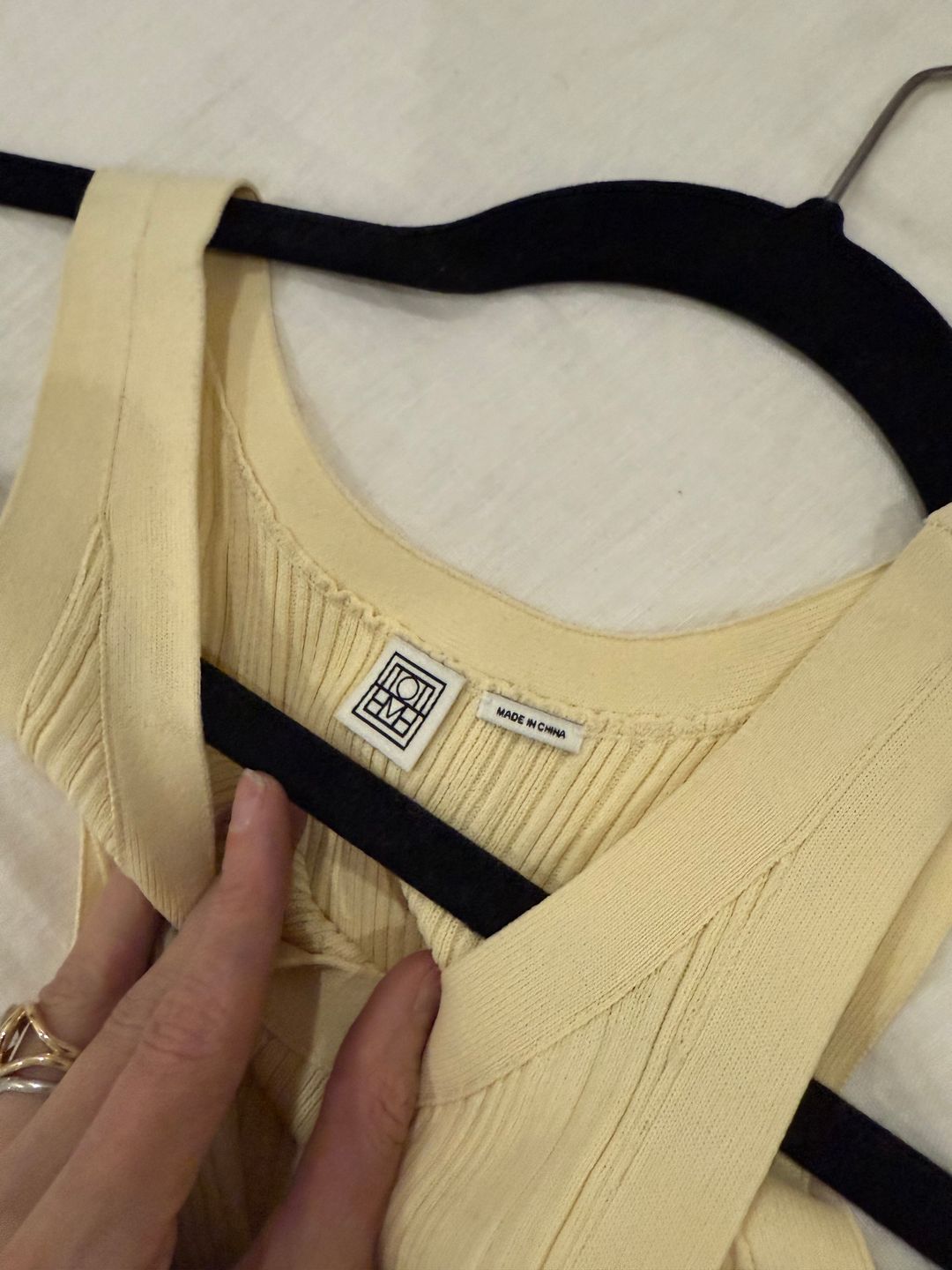 Toteme Seamless rib tank dress elderflower