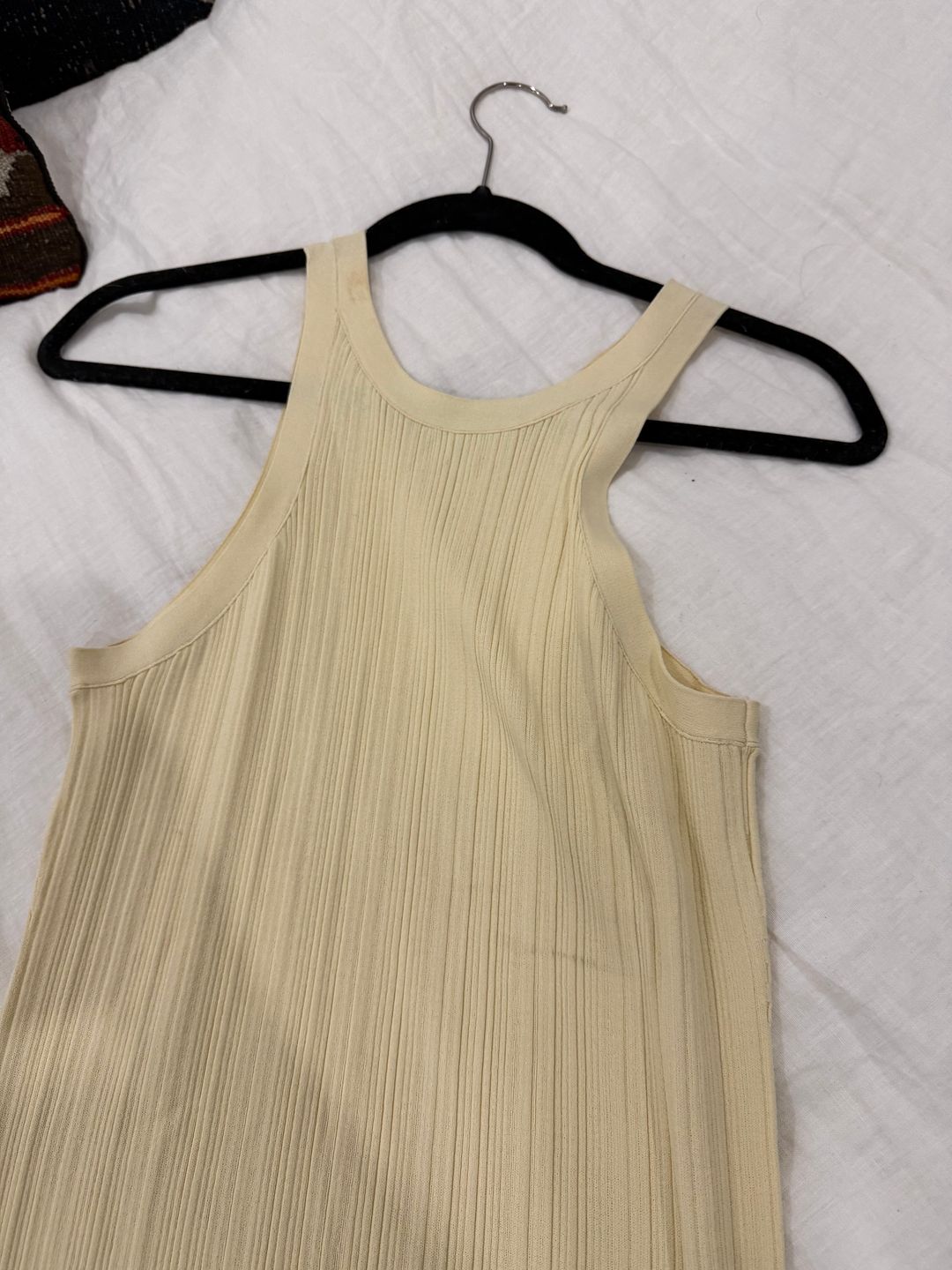 Toteme Seamless rib tank dress elderflower