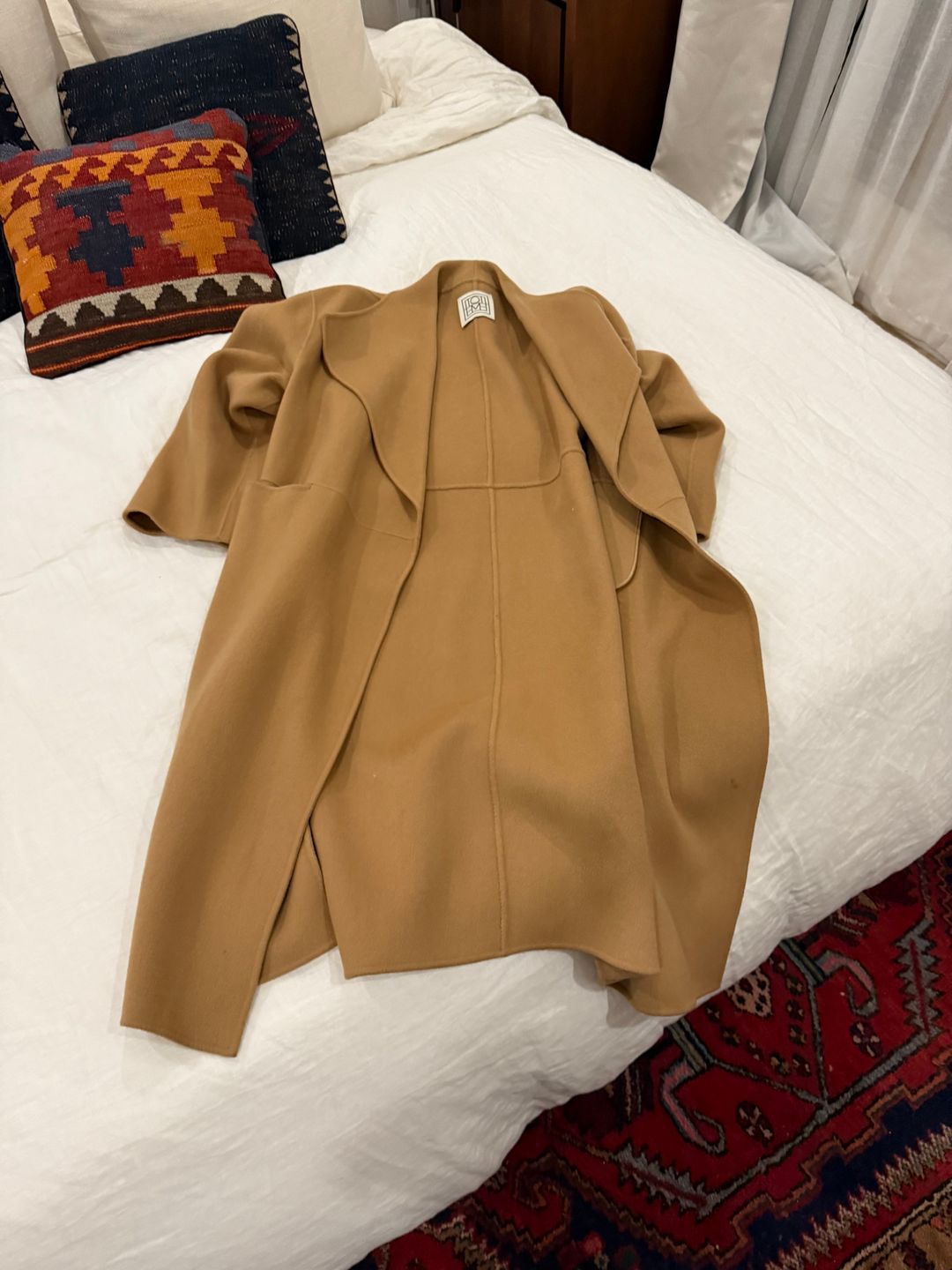 Signature wool cashmere coat camel