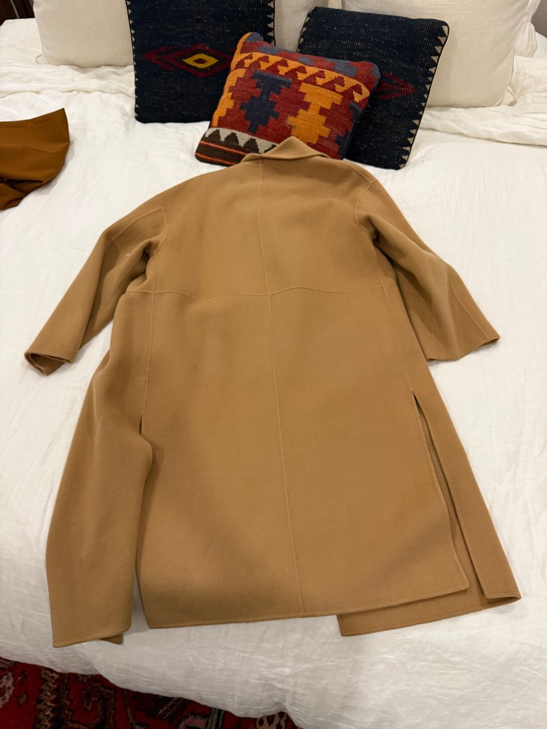 Toteme Signature wool cashmere coat camel