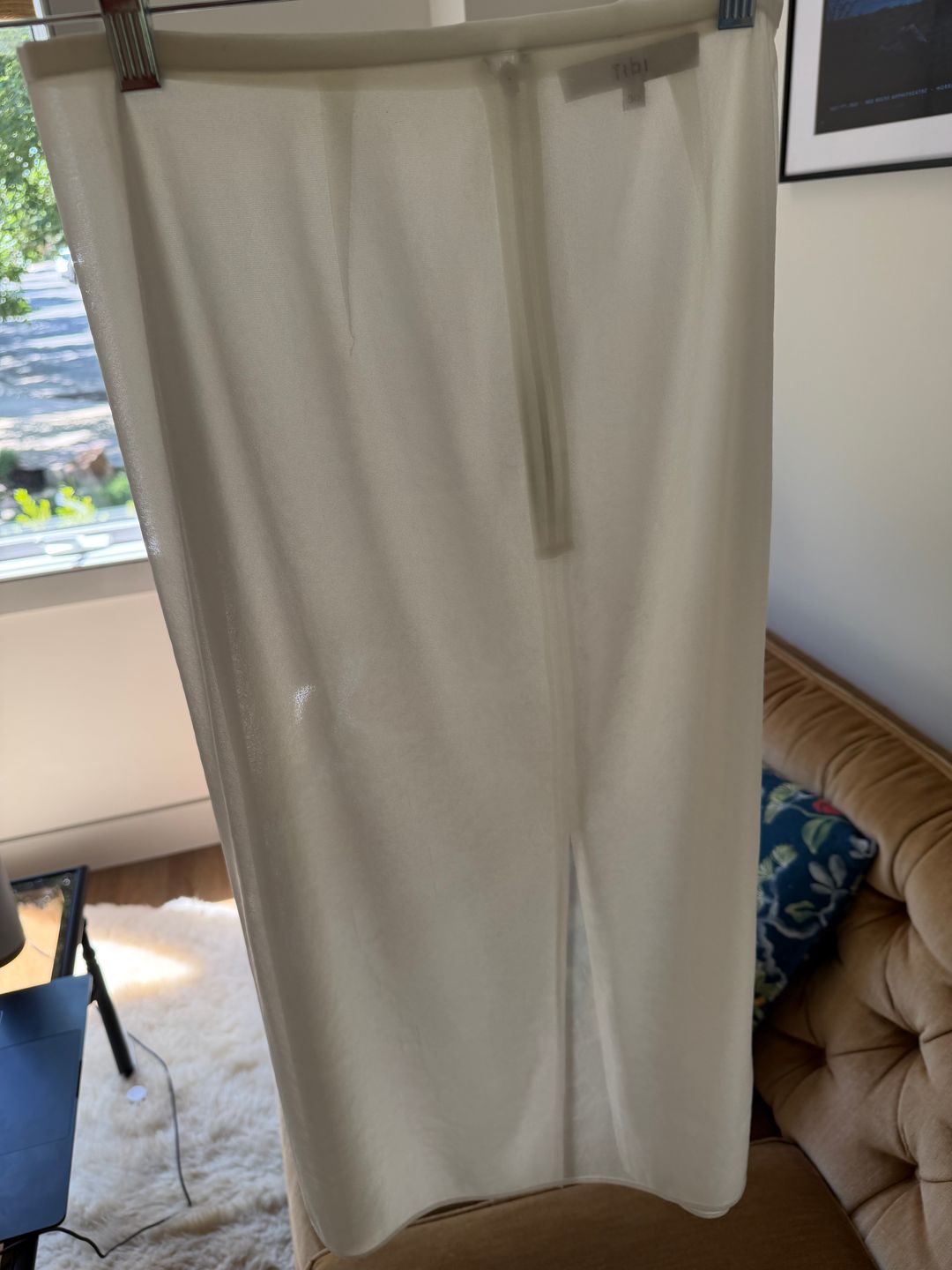 Sheer Gauze Maxi Pencil Skirt