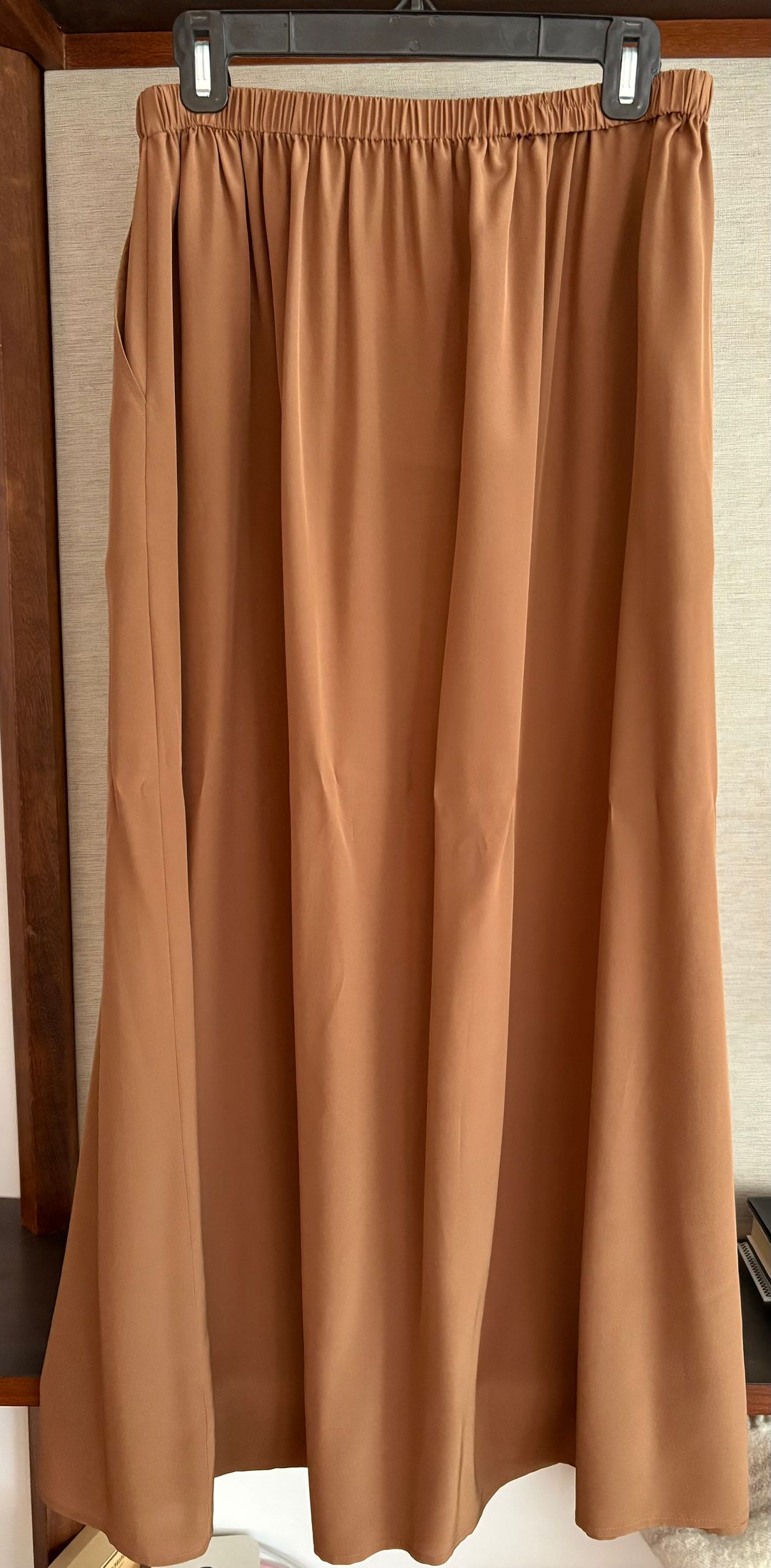 The Midi Swing Skirt in Clay