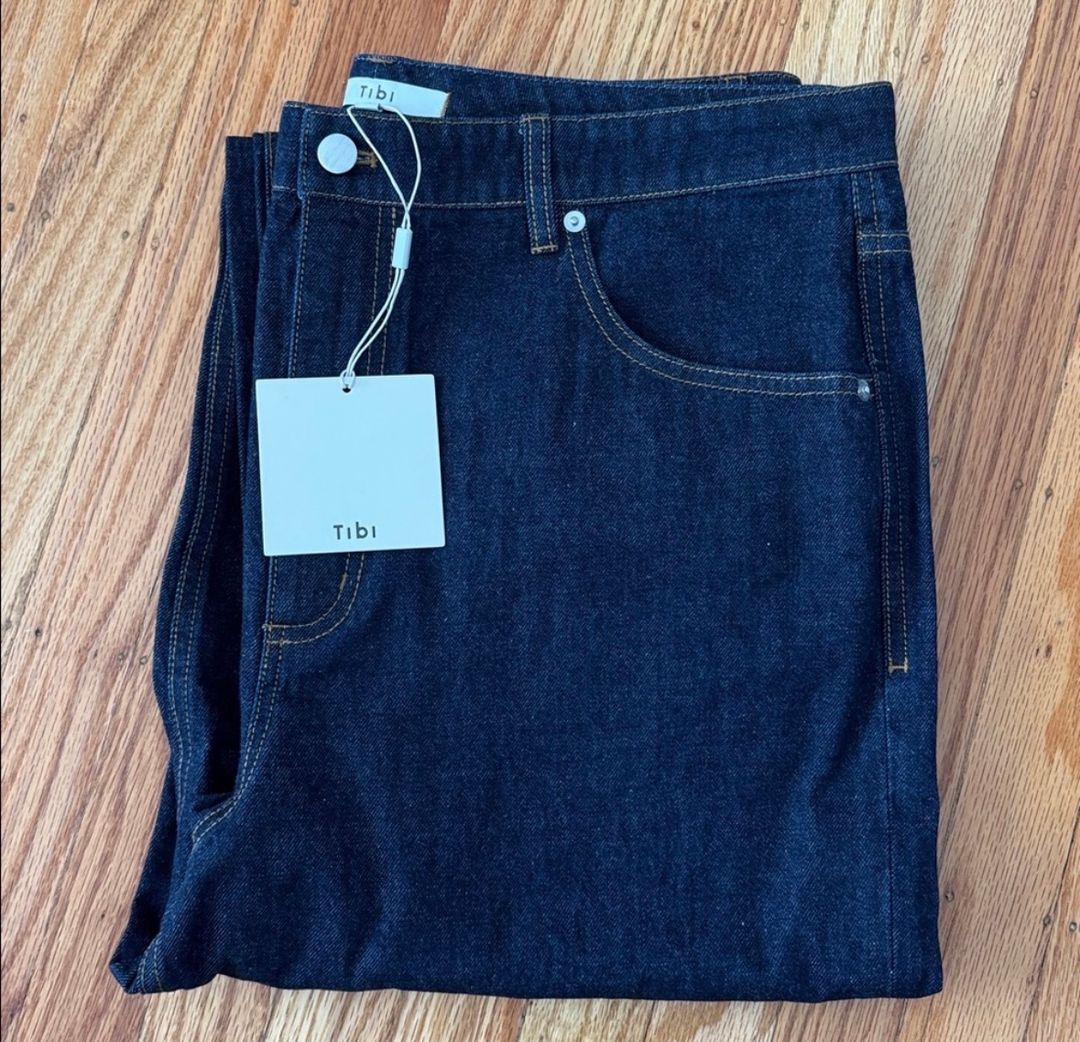 Spring Denim Cropped Slouchy Cargo Jean