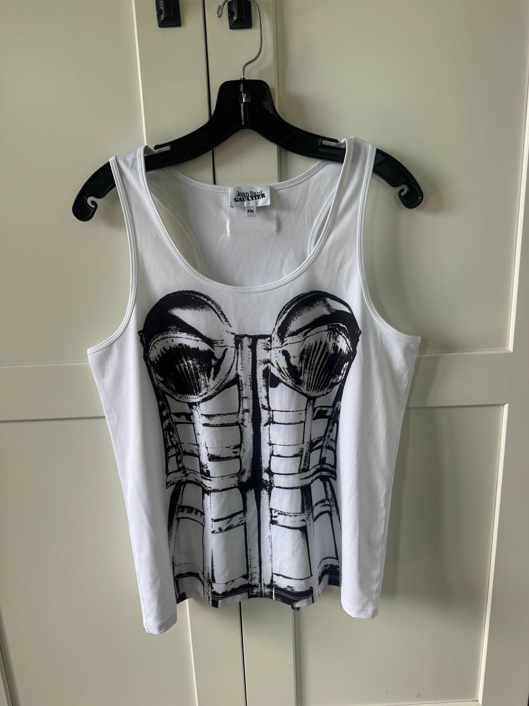 JEAN PAUL GAULTIER Trompe L'oeil Cage Corset Tank Top 