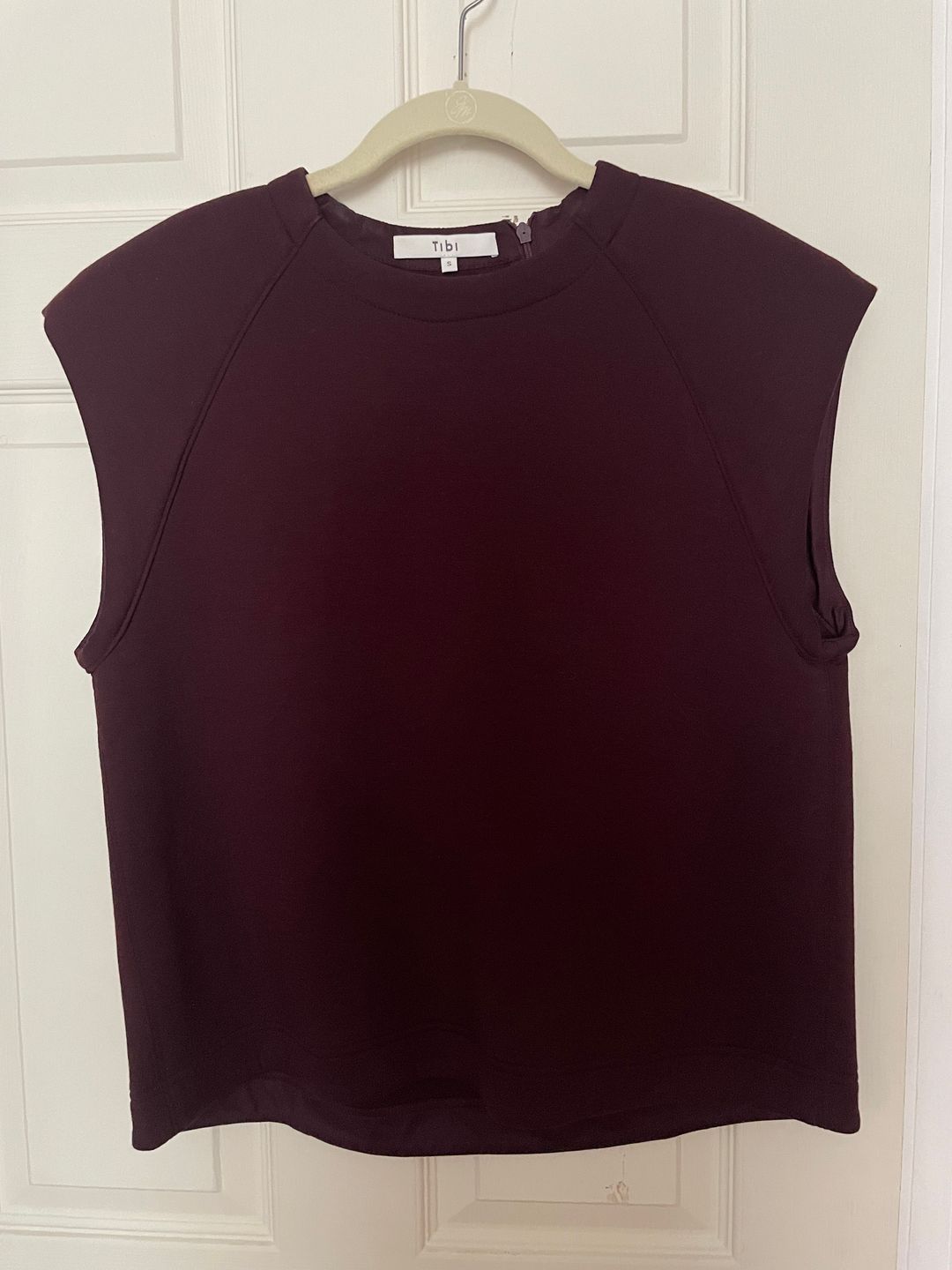Bonded Viscose Sculpted Sleeveless Top