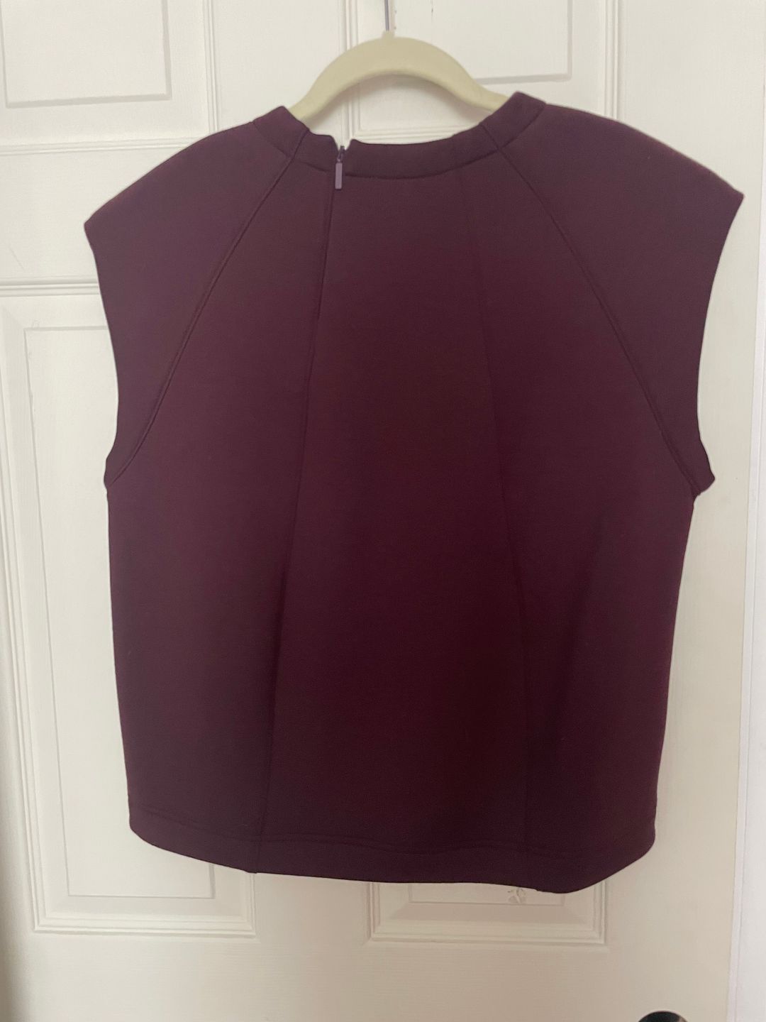 Bonded Viscose Sculpted Sleeveless Top