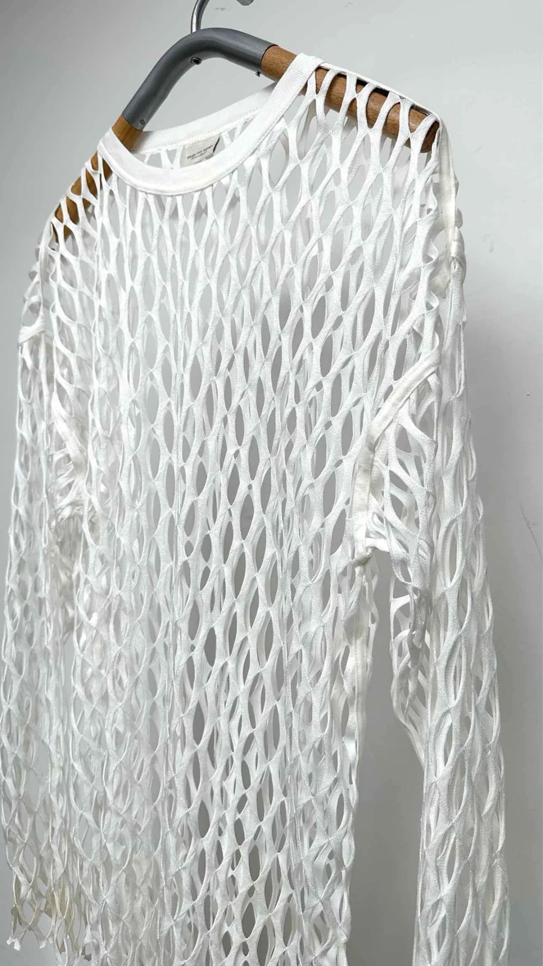 Mesh long sleeve top