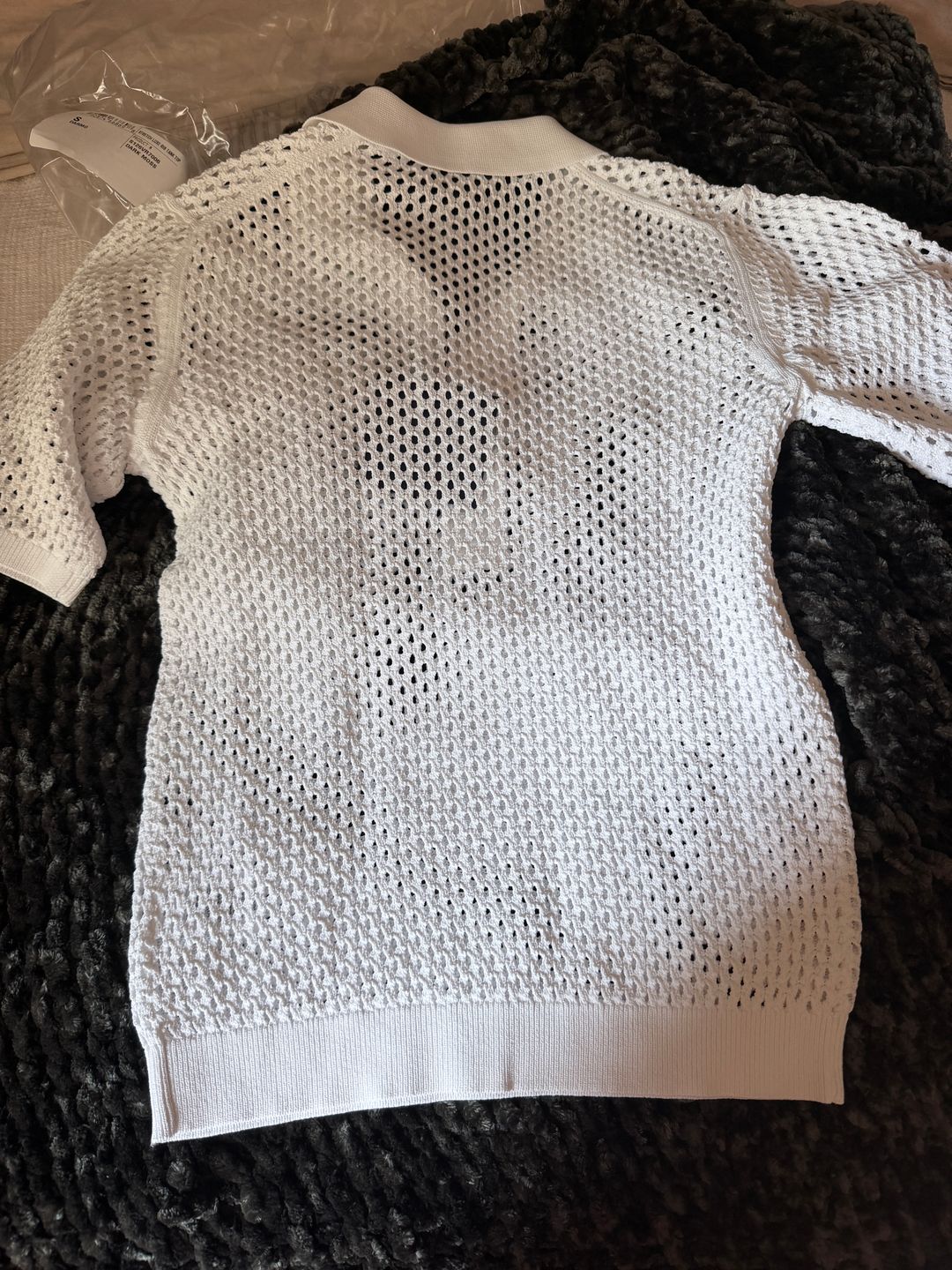 Crochet Netting Slim Polo