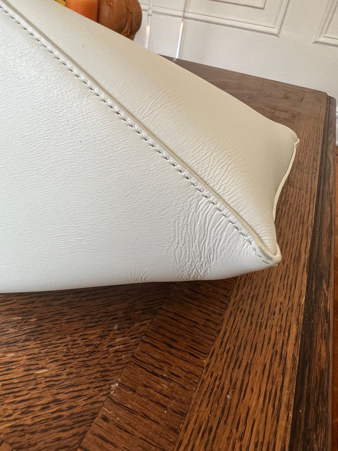 Folded Leather Tote Bag
