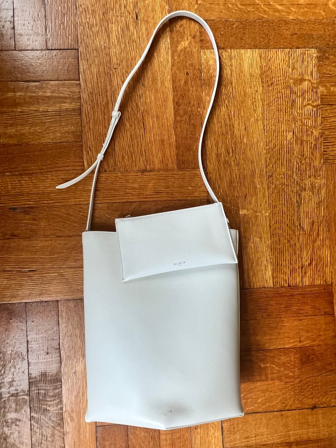 Folded Leather Tote Bag