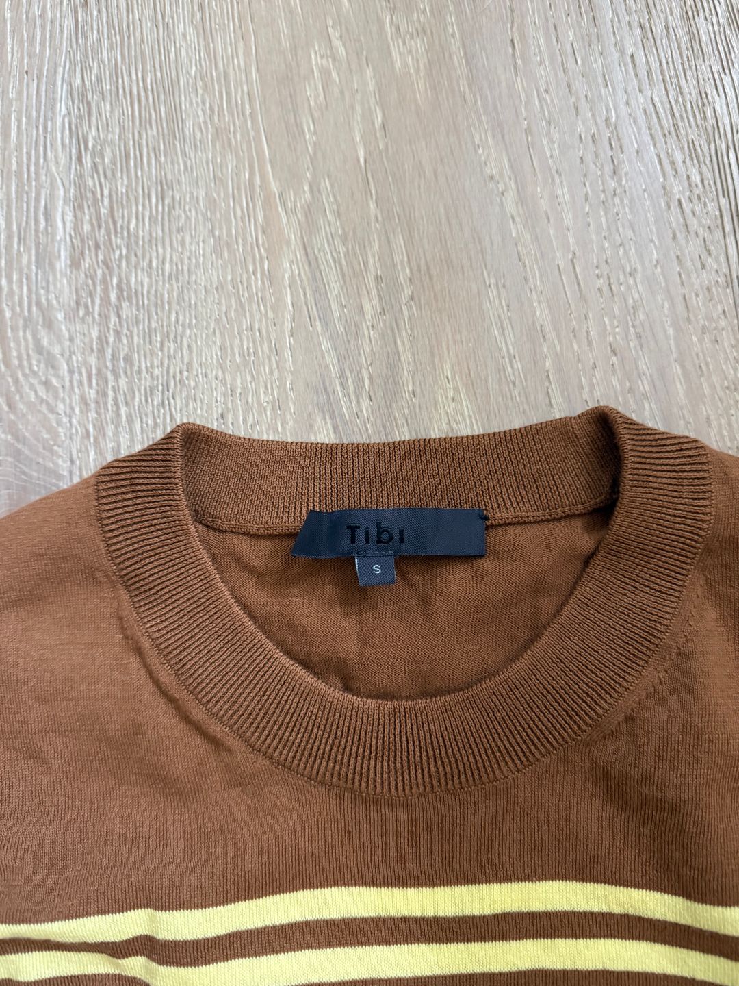 Super Fine Gauge Striped Perfect Crewneck Pullover