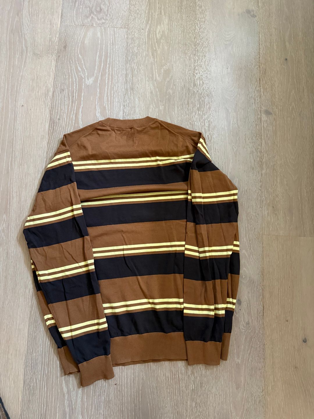 Super Fine Gauge Striped Perfect Crewneck Pullover
