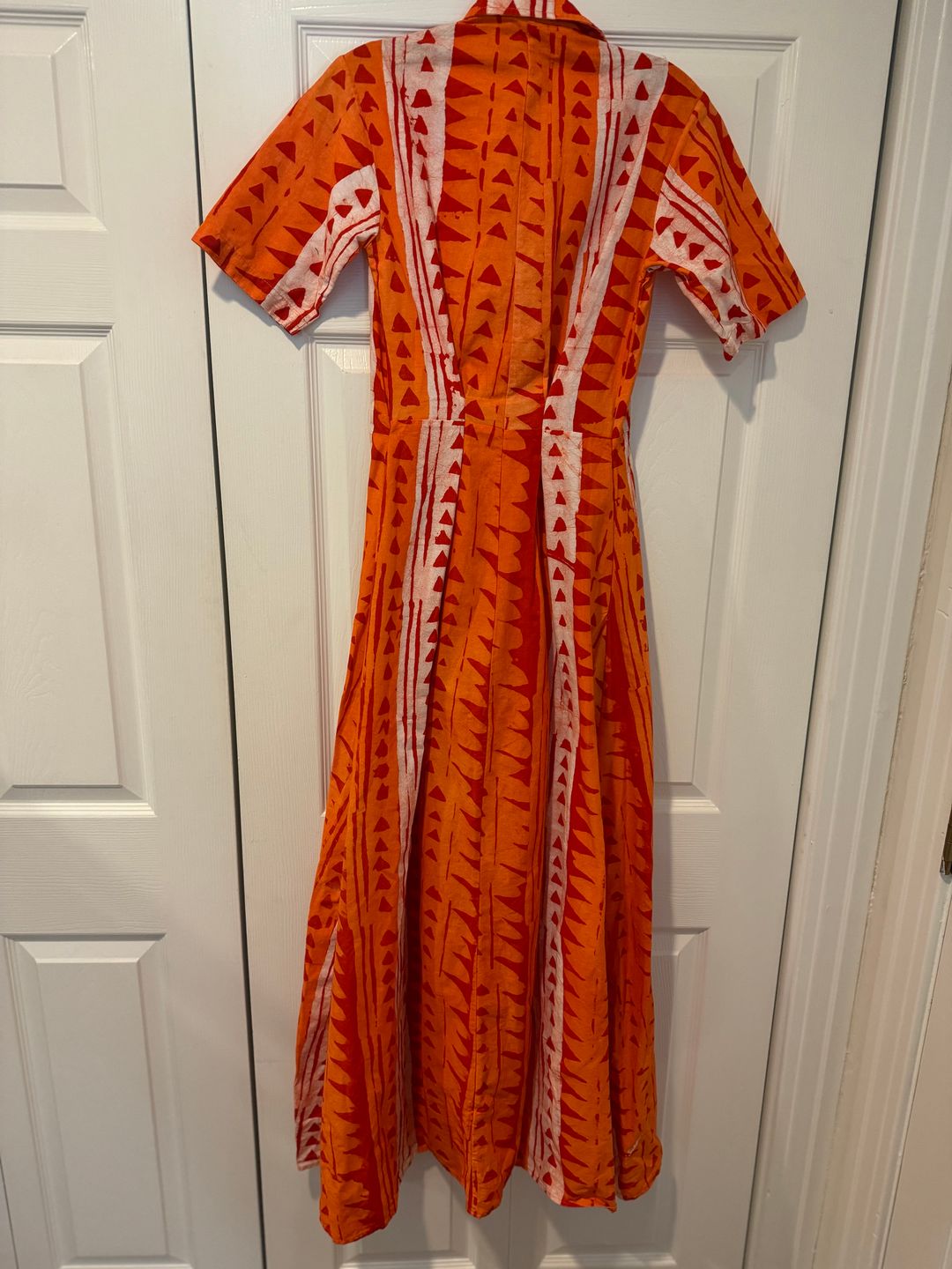 NWT Orange Masquerade Long Shirt Dress