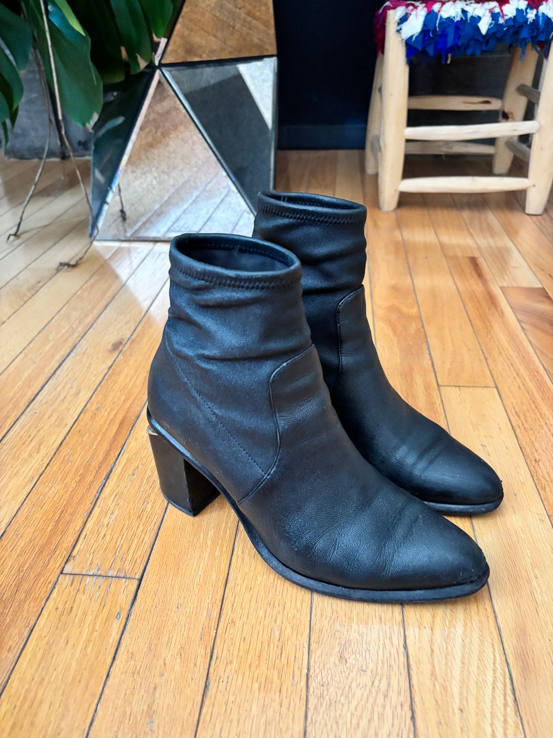 Alexander Wang ANNA BOOTIE WITH RHODIUM