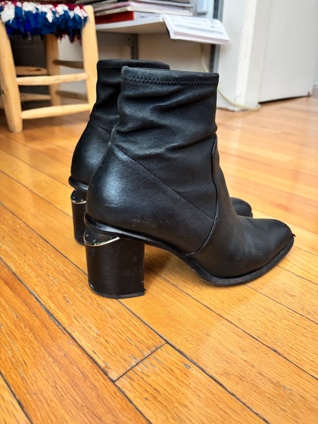 Alexander Wang ANNA BOOTIE WITH RHODIUM