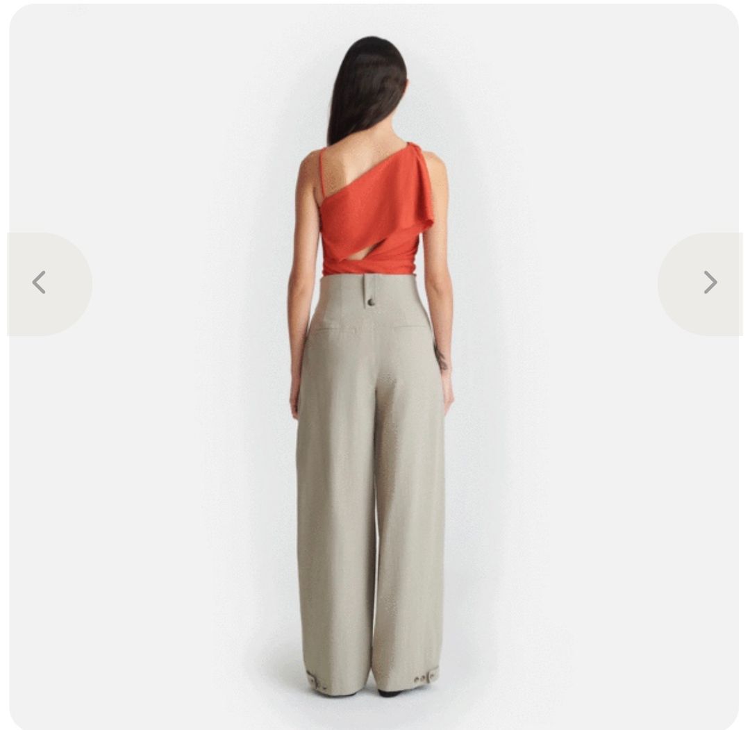 Jenci - Pleated Wide-Leg Raw Silk Pants - Sand Grey