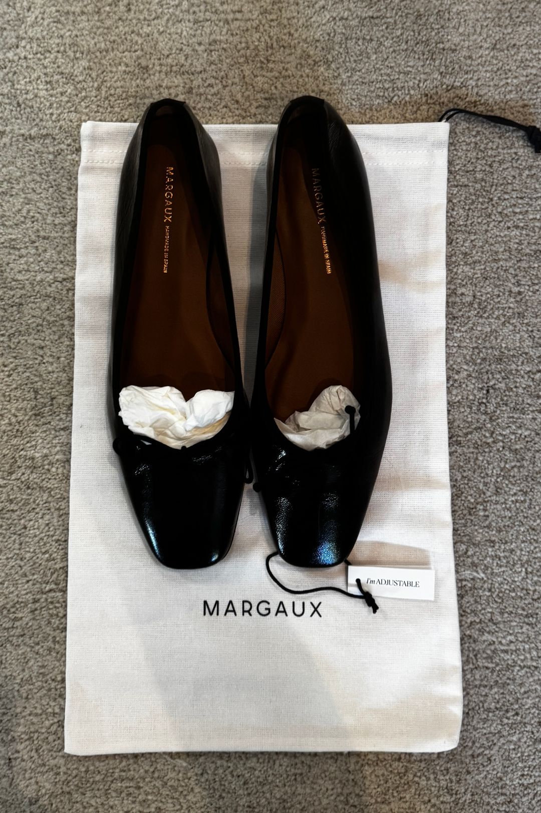 Margaux The Fonteyn in Black Crinkle Gloss