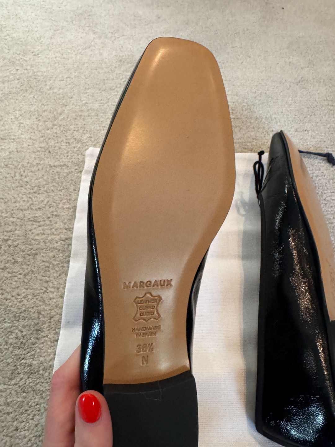 Margaux The Fonteyn in Black Crinkle Gloss