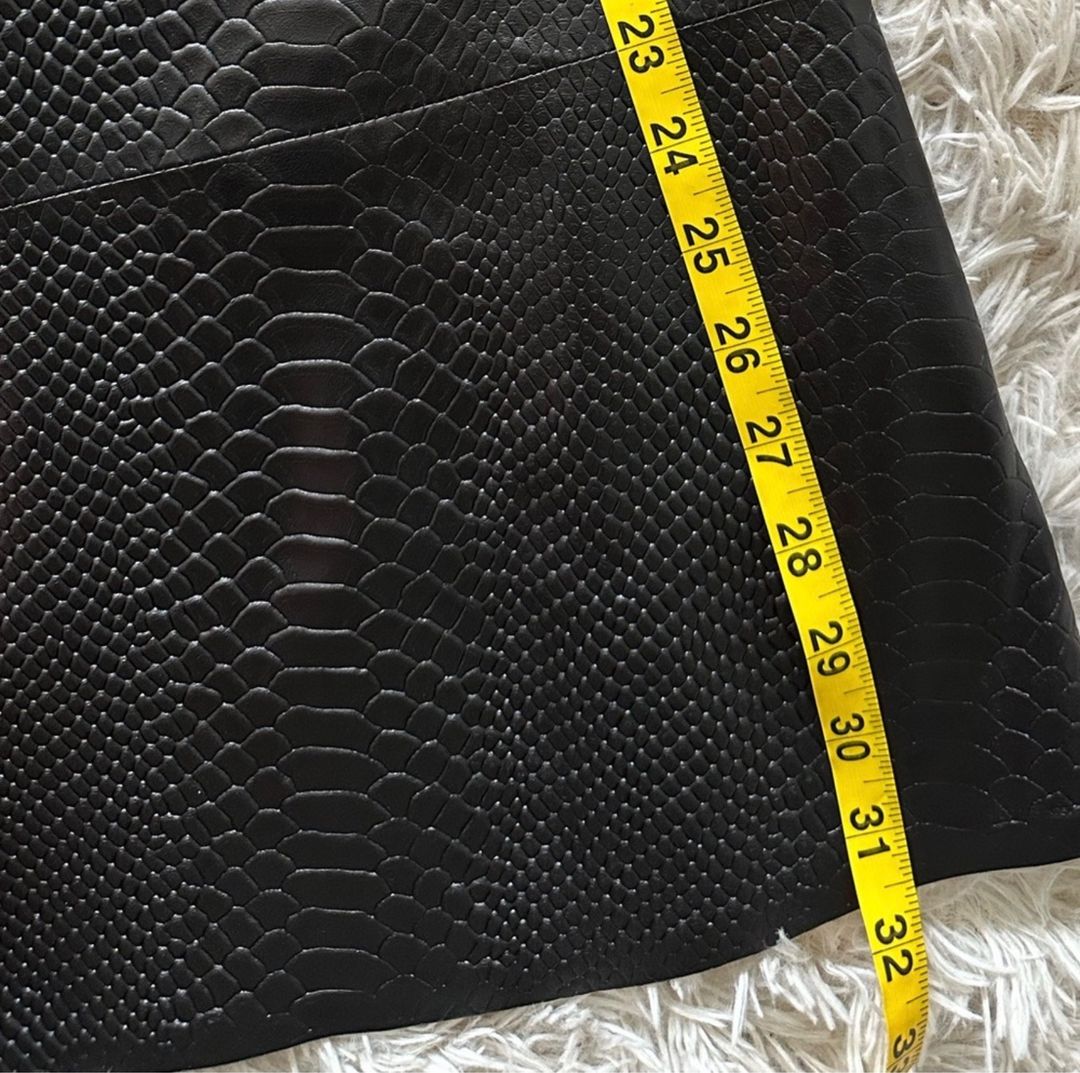 Embossed Python Circle Skirt