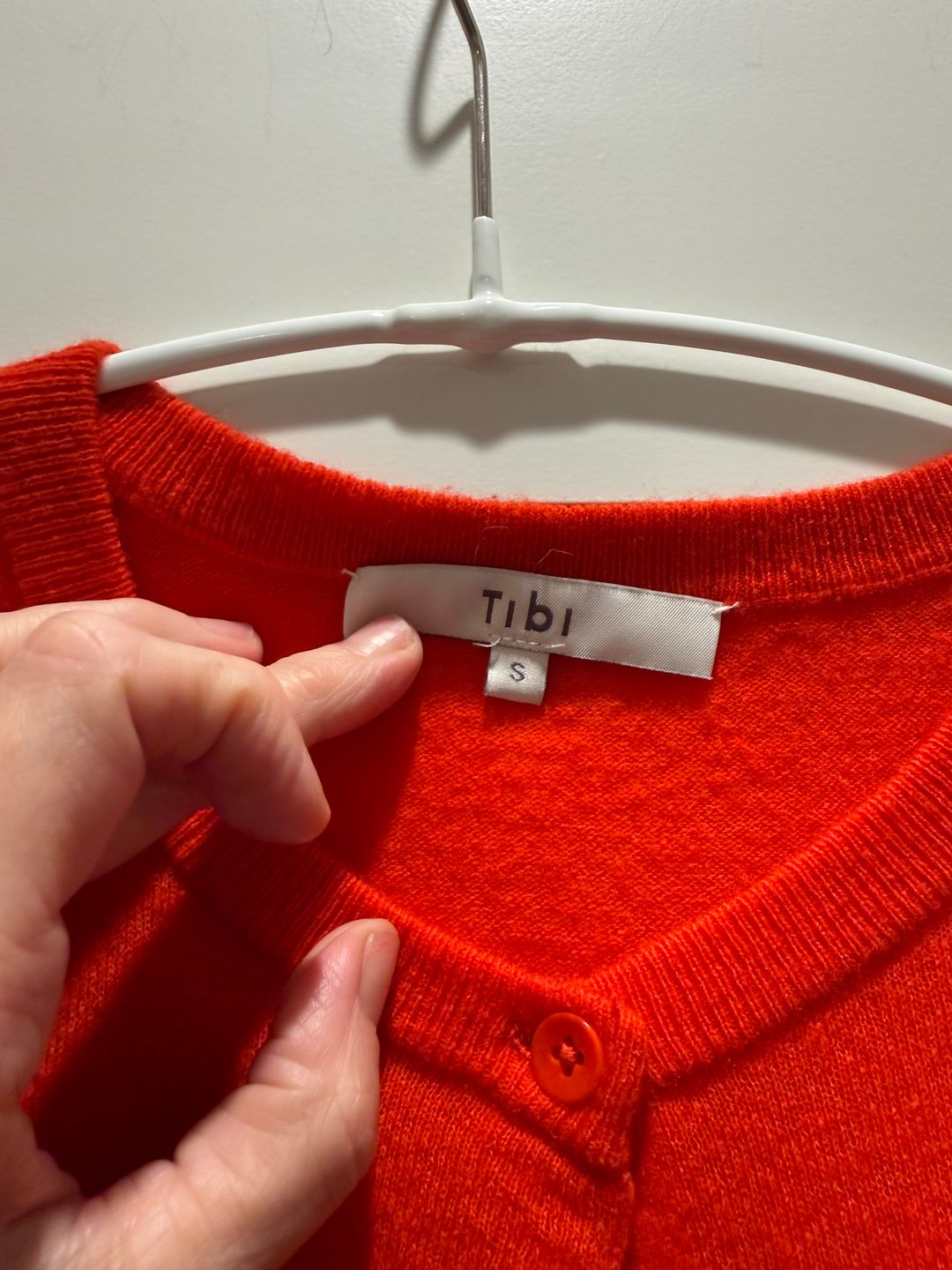 Skinlike Mercerized Wool Shrunken Cardigan 