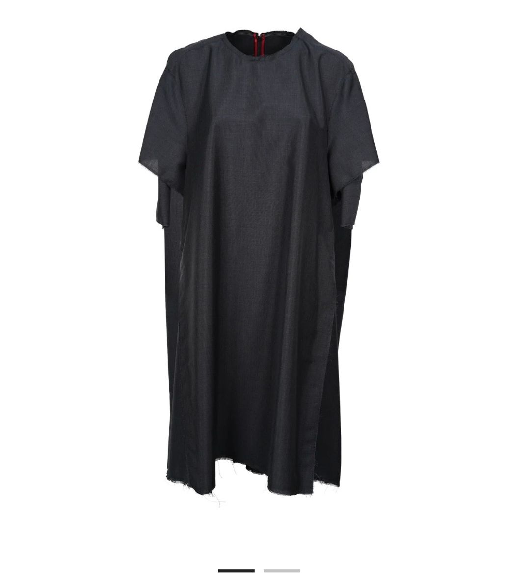 Oversized Frayed Edge Dress