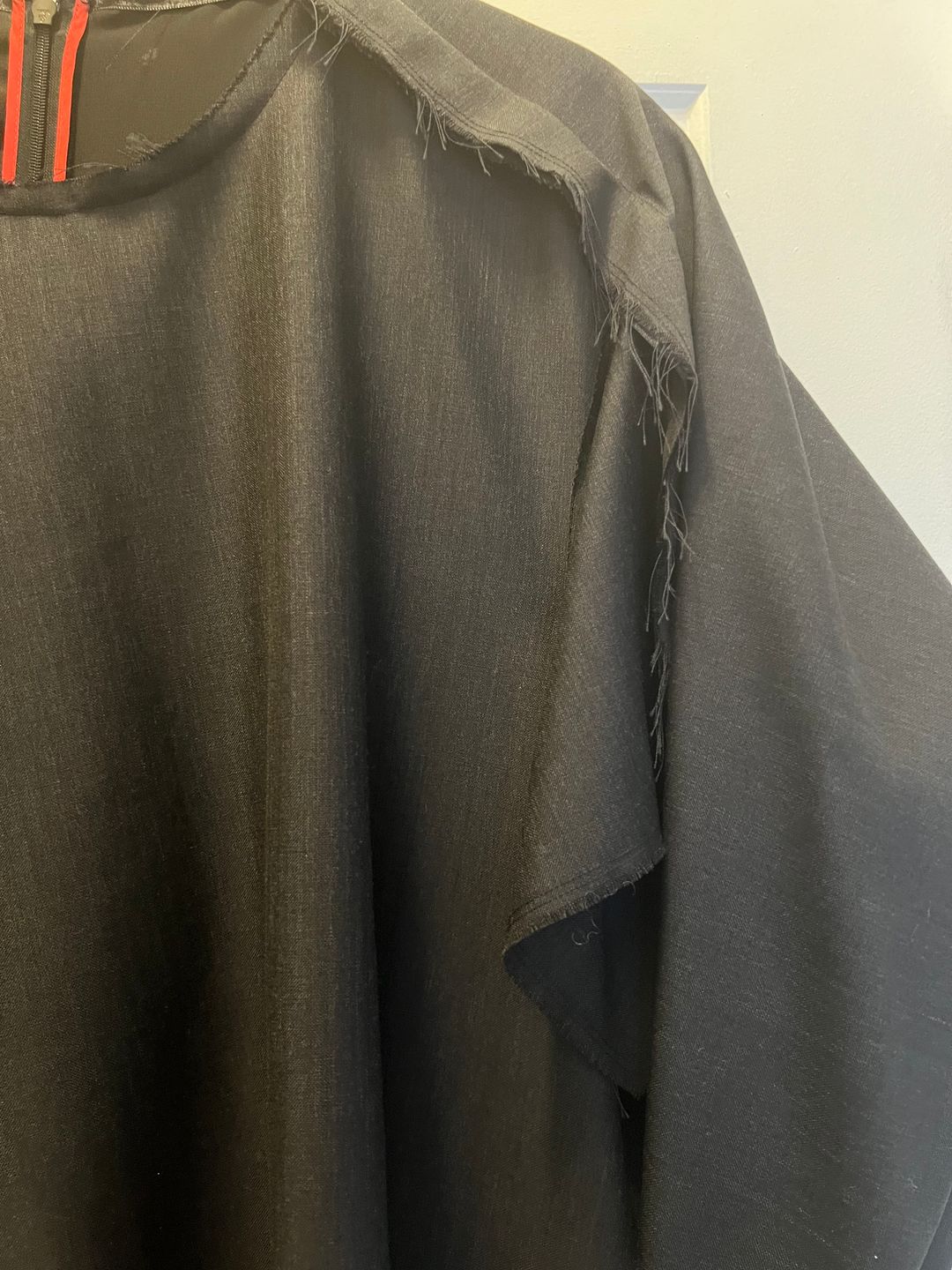 Oversized Frayed Edge Dress