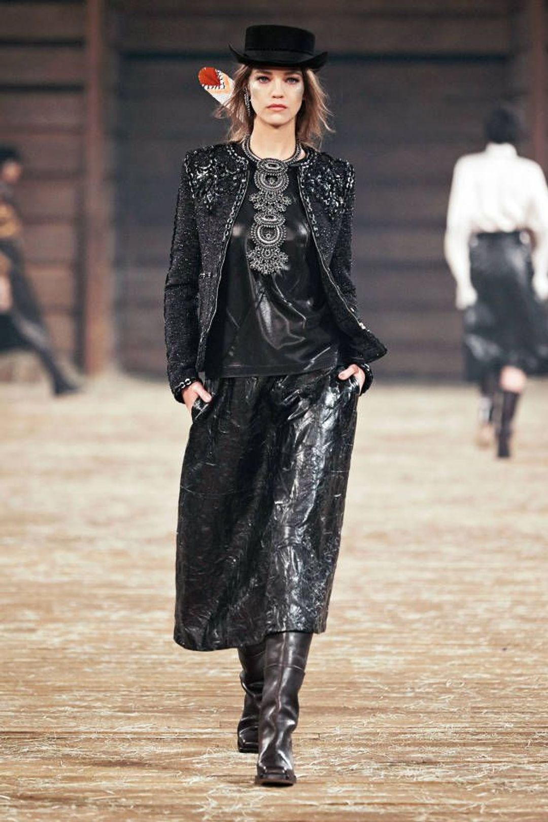 Chanel 2014 Interlocking CC Logo Riding Boots