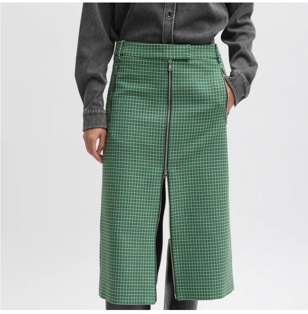 Tibi Leon Check skirt nwt sz 8