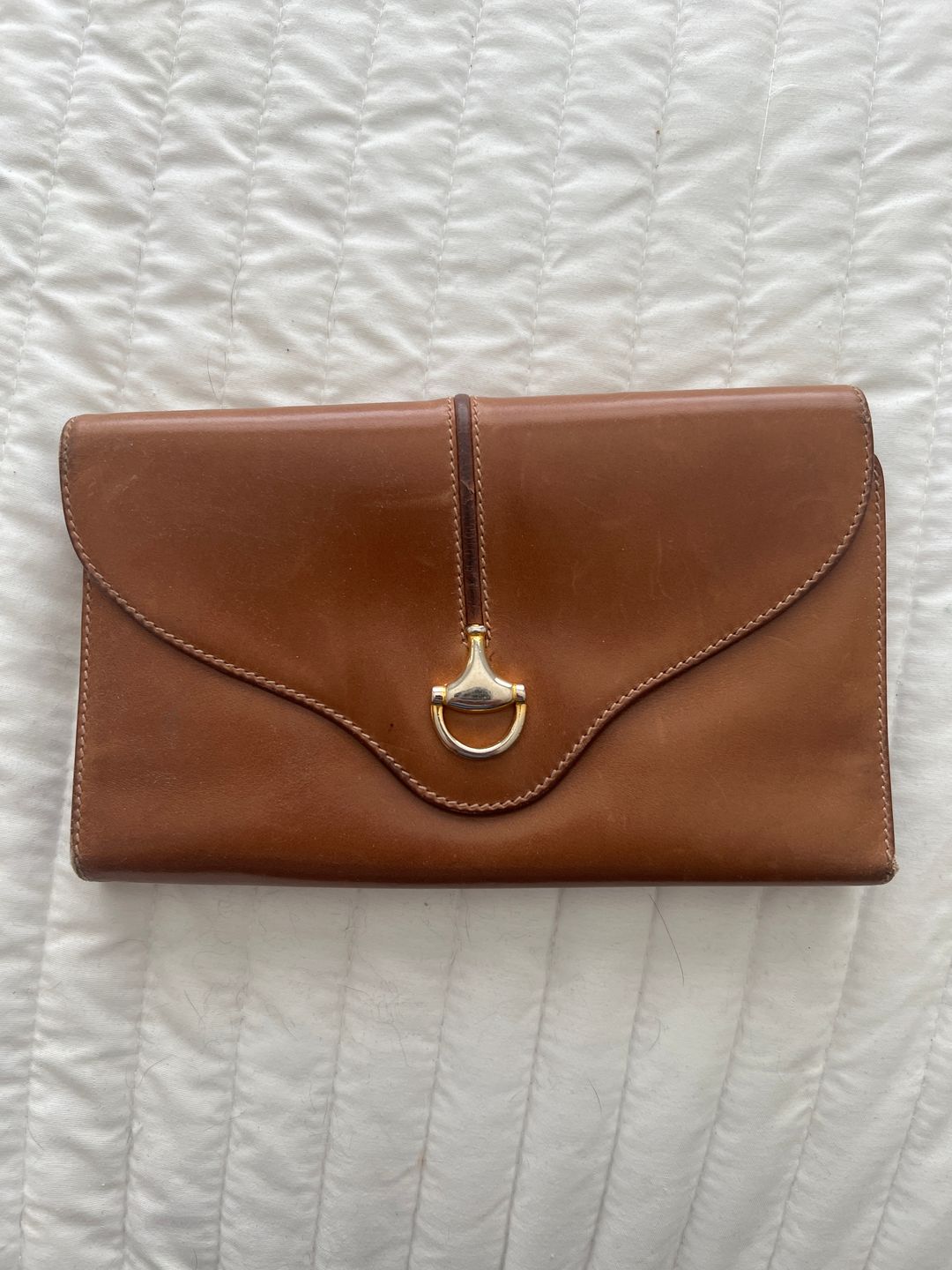 Vintage Gucci Brown Leather Wallet