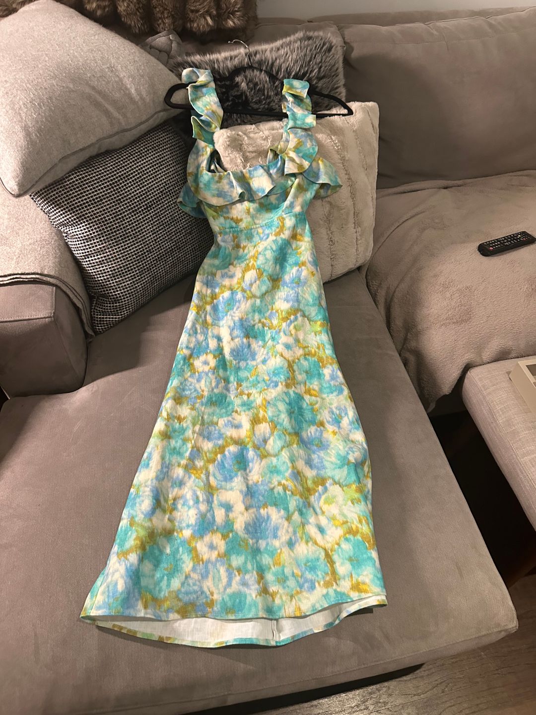 Hide Tide printed linen midi dress