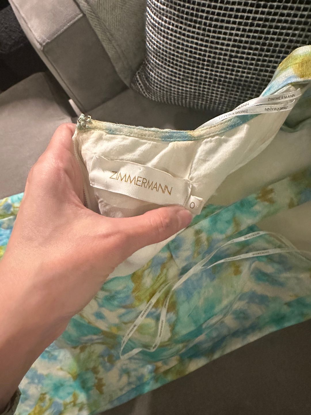 Zimmermann Hide Tide printed linen midi dress