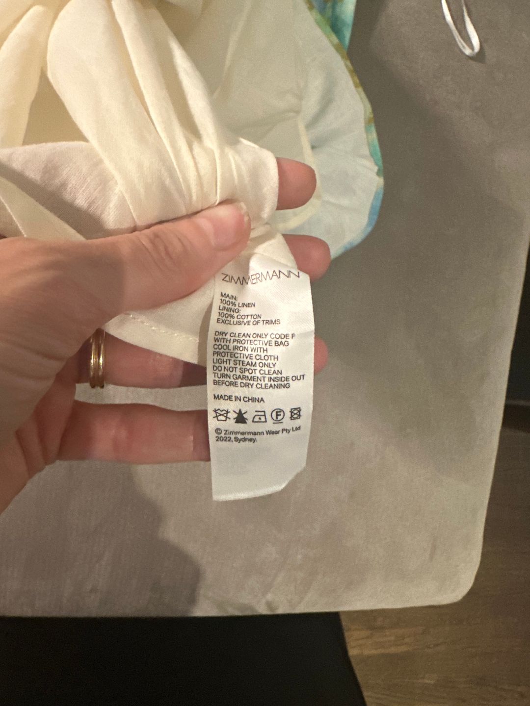 Zimmermann Hide Tide printed linen midi dress