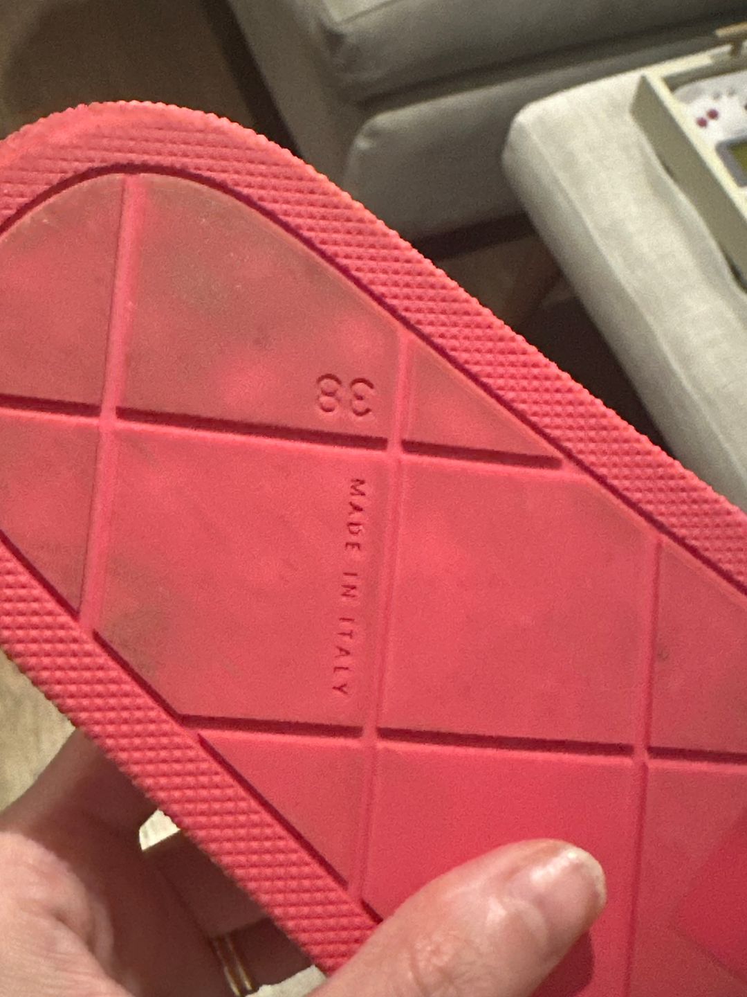 Bottega Veneta Rubber The Slider Sandals in Lollipop