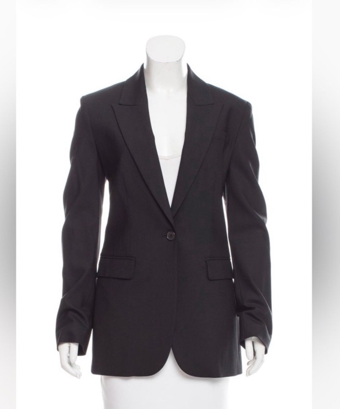 Classic Black Wool Blazer