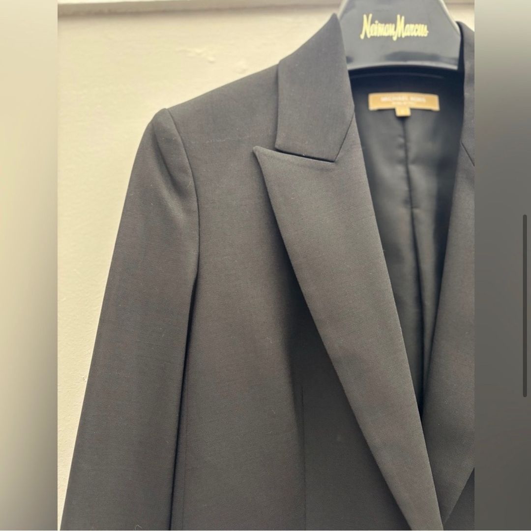 Classic Black Wool Blazer