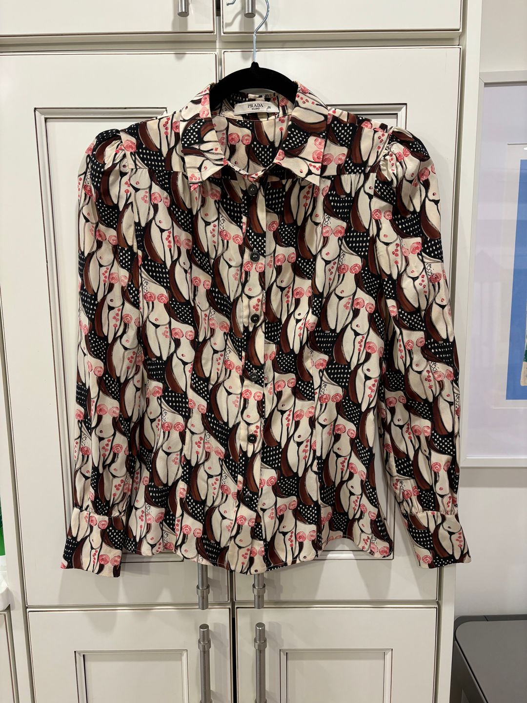 2001 Naked Lady Print Top - As seen on Carrie Bradshaw