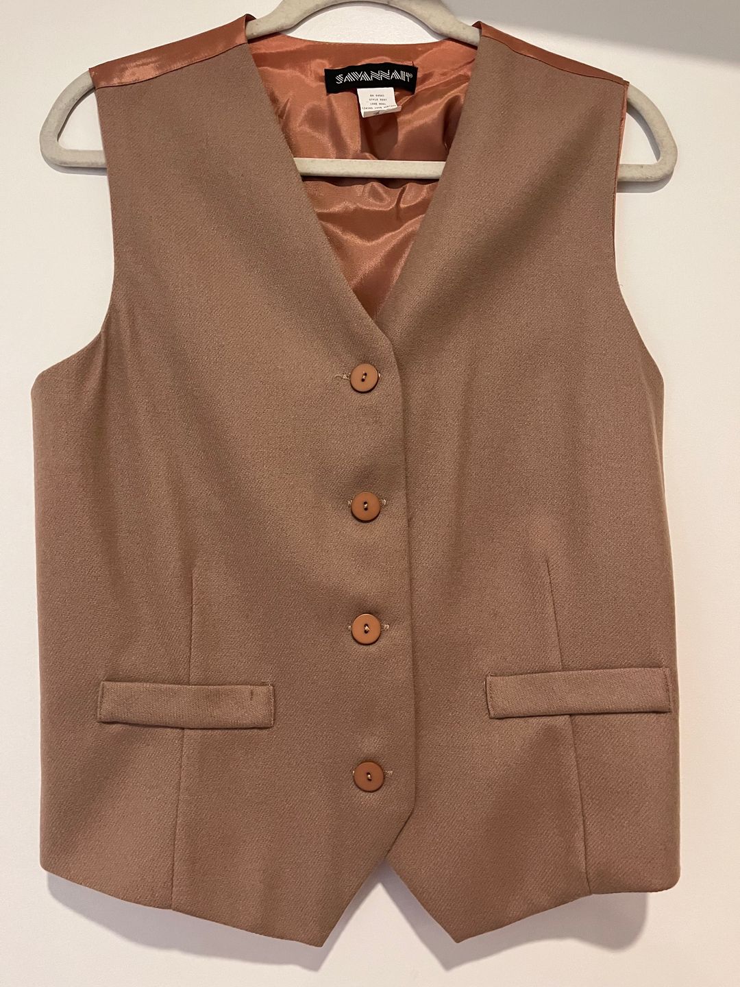 Vintage Wool 2-Piece Suit, Jacket & Waistcoat 