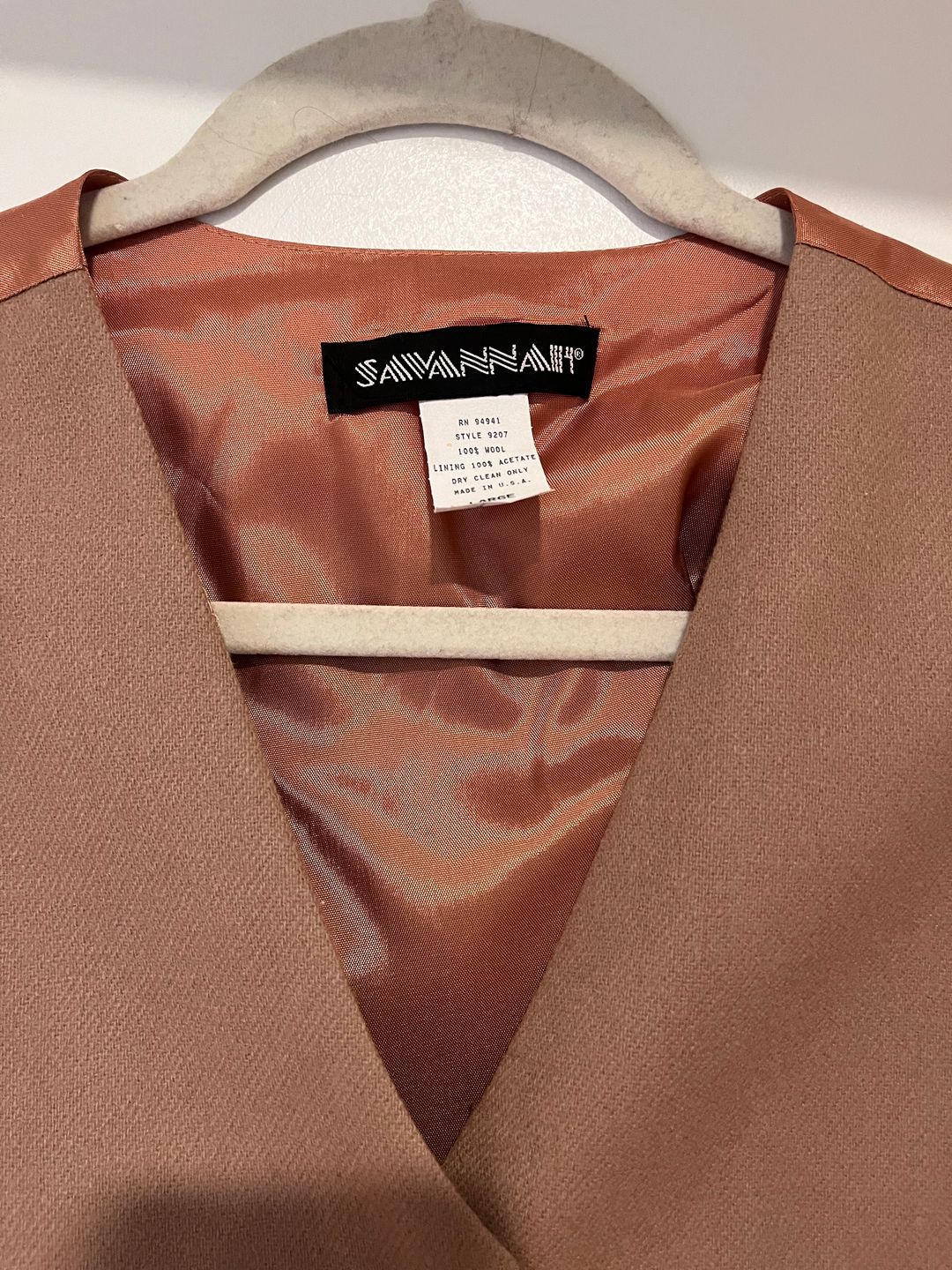 Vintage Wool 2-Piece Suit, Jacket & Waistcoat 