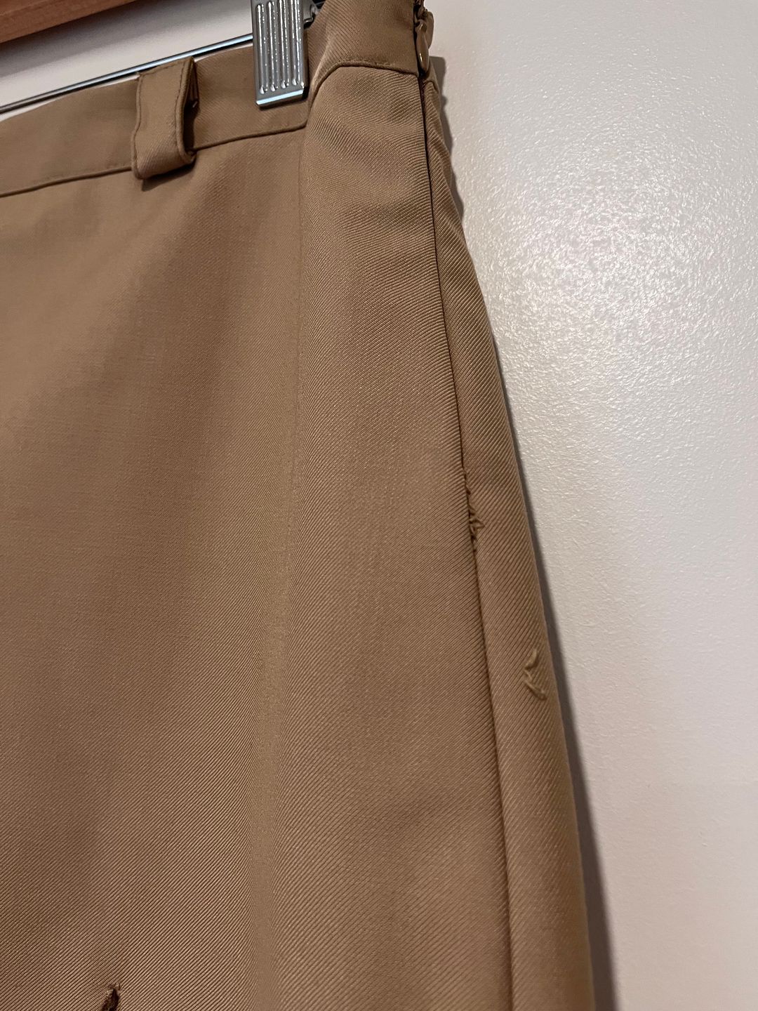 Source Unknown Slit Suit Mini Skirt, Tan Beige