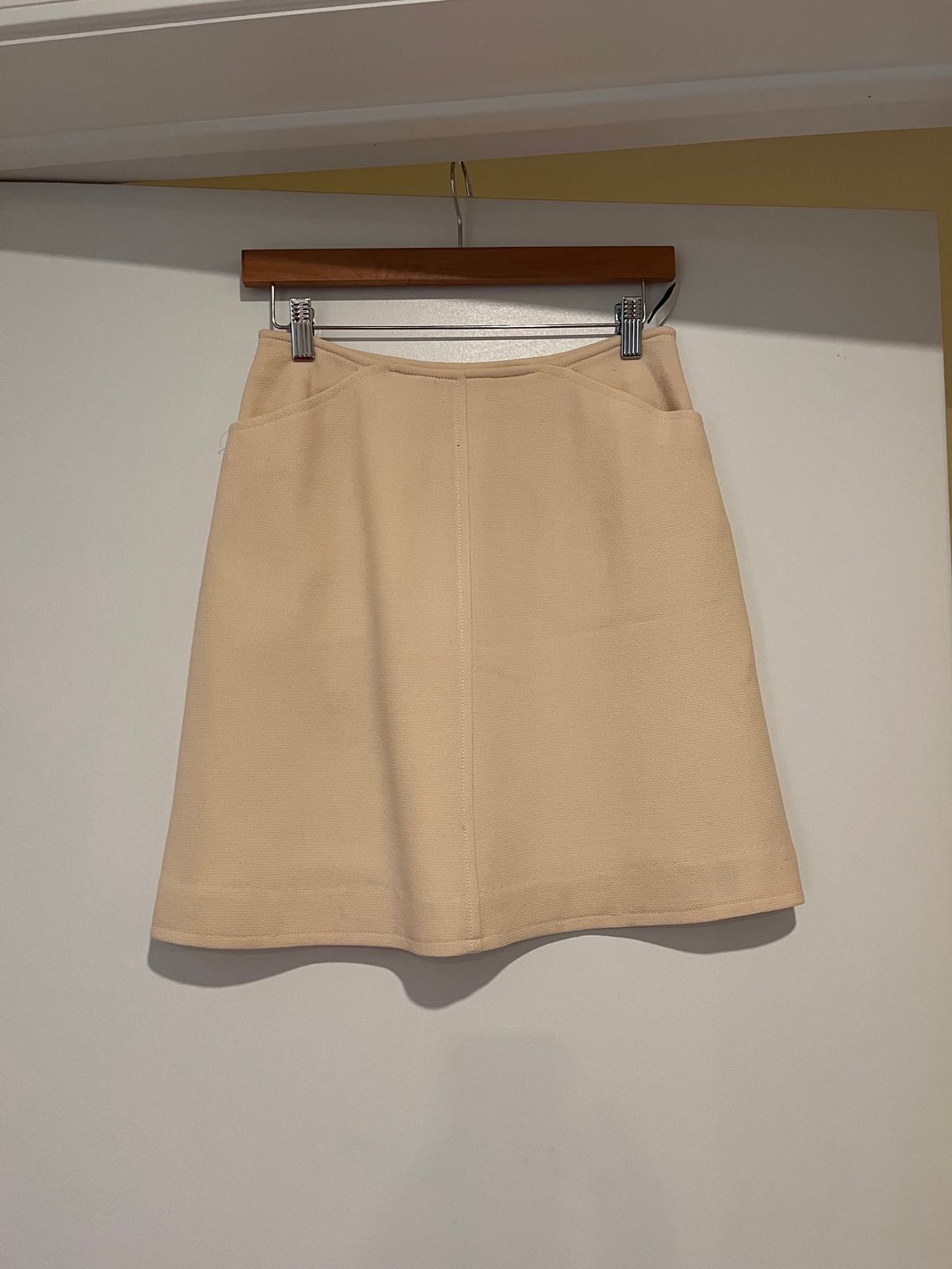Courreges Vintage Courreges Cream Skirt 