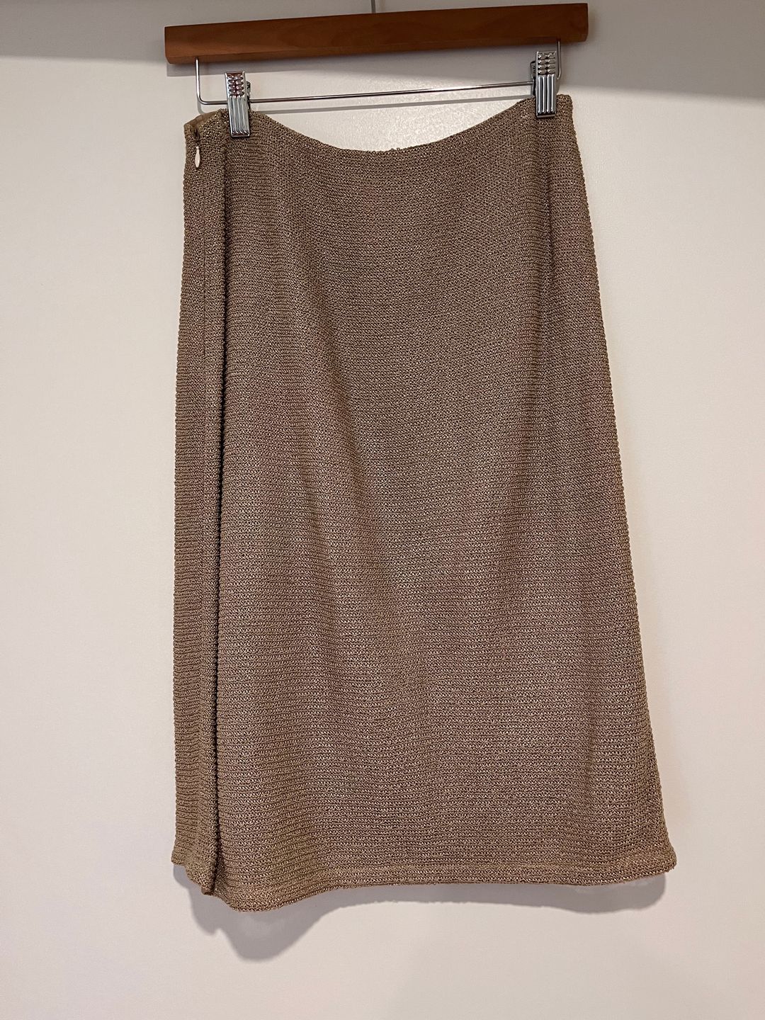 Chanel Vintage Chanel Gold Chainmail Knee-Length Skirt