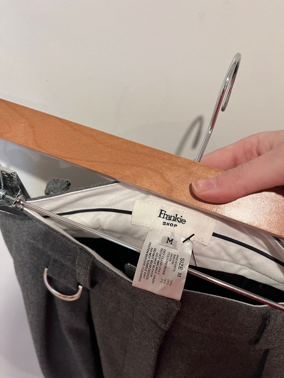 The Frankie Shop The Frankie Shop Grey Bermuda Trouser Shorts