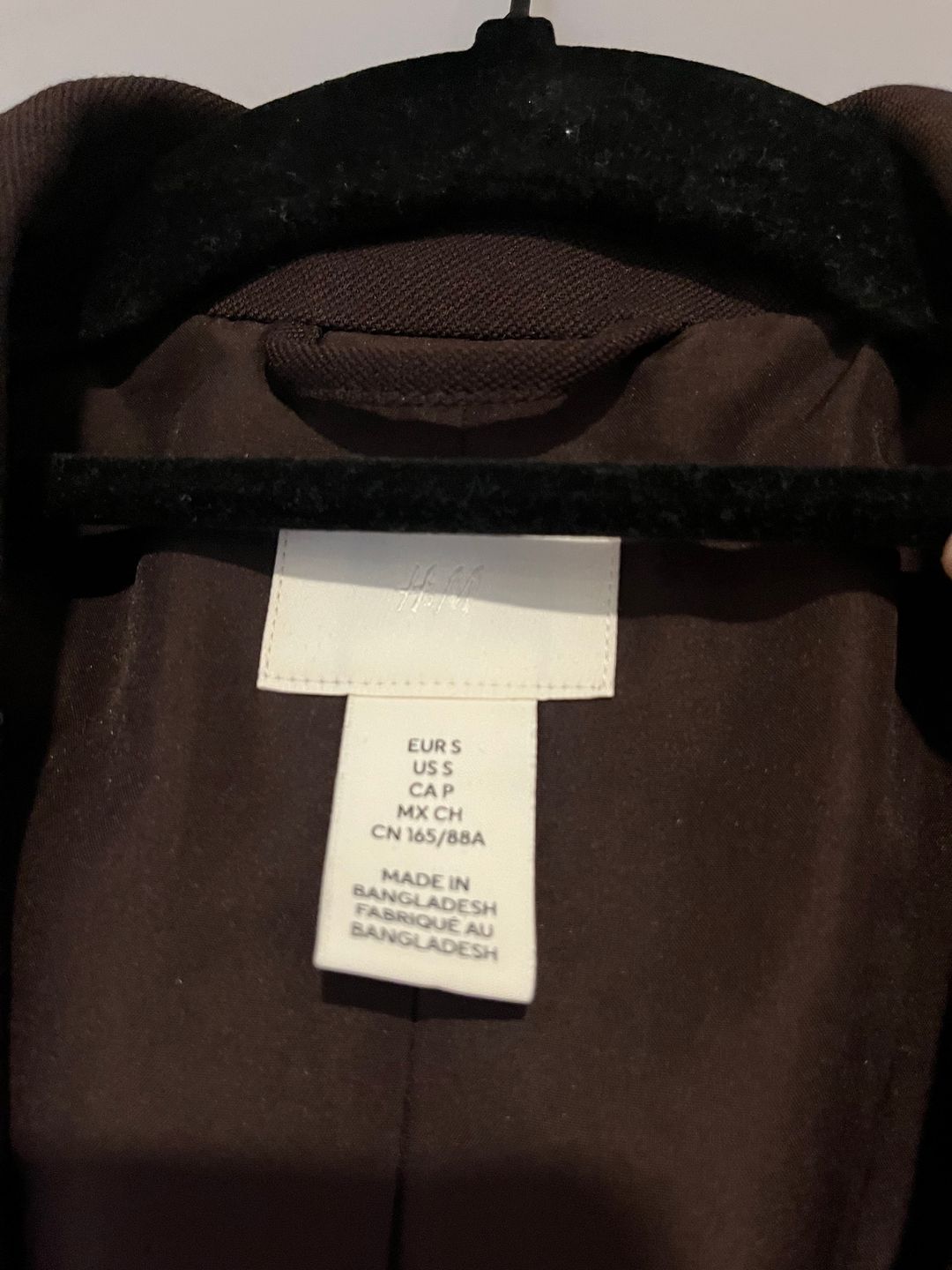 H&M H&M Chocolate Brown Double-Breasted Blazer