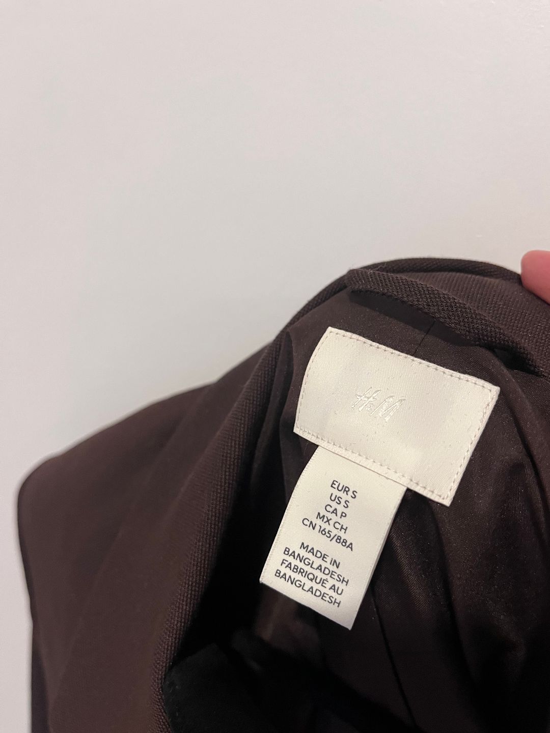 H&M H&M Chocolate Brown Double-Breasted Blazer