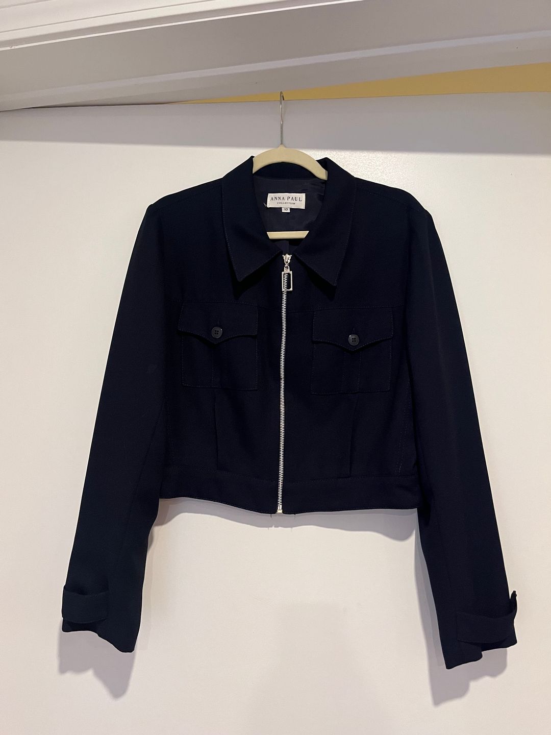 Vintage Anna Paul Navy Zip Up Jacket