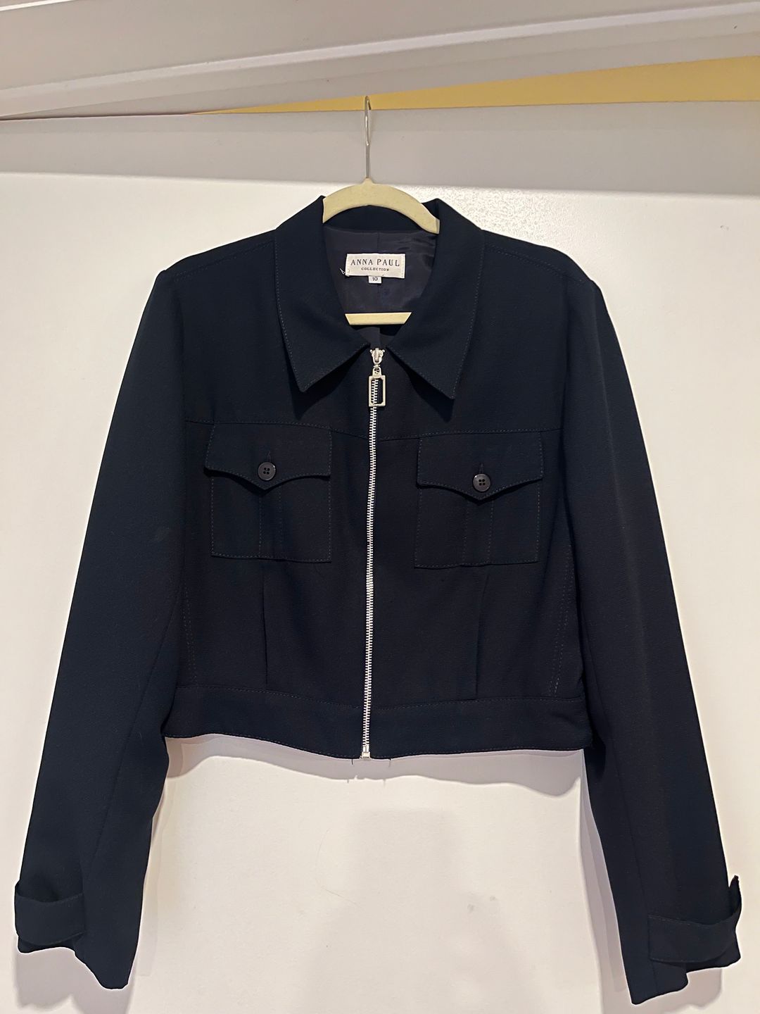 Vintage Anna Paul Navy Zip Up Jacket
