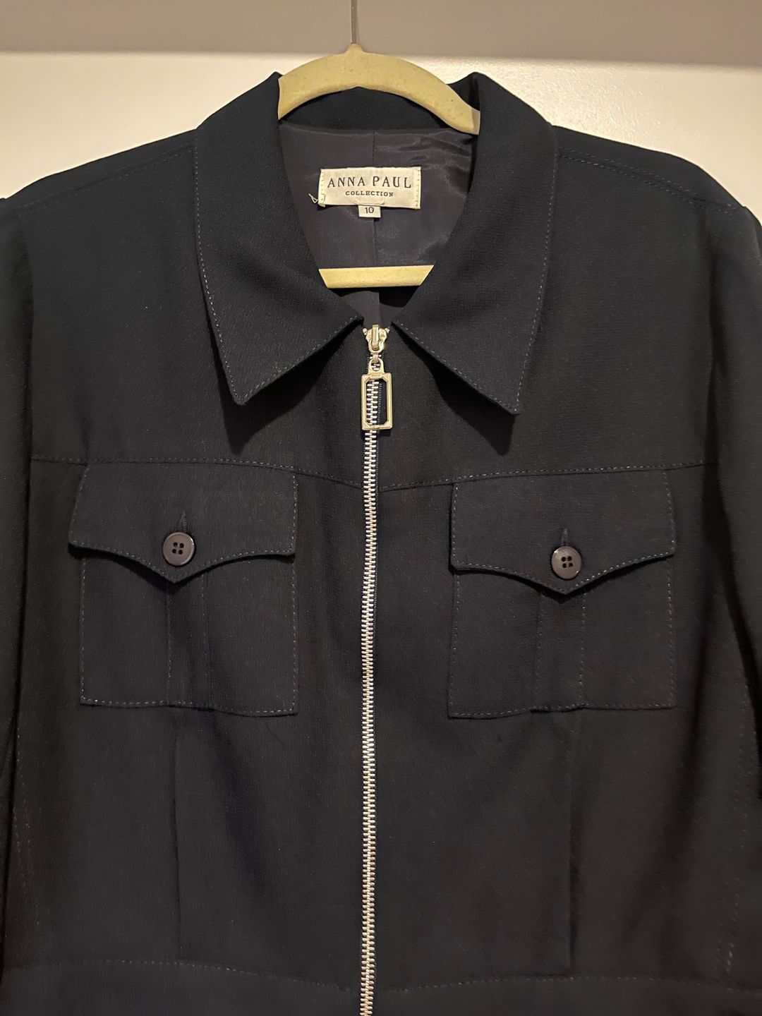 Vintage Anna Paul Navy Zip Up Jacket