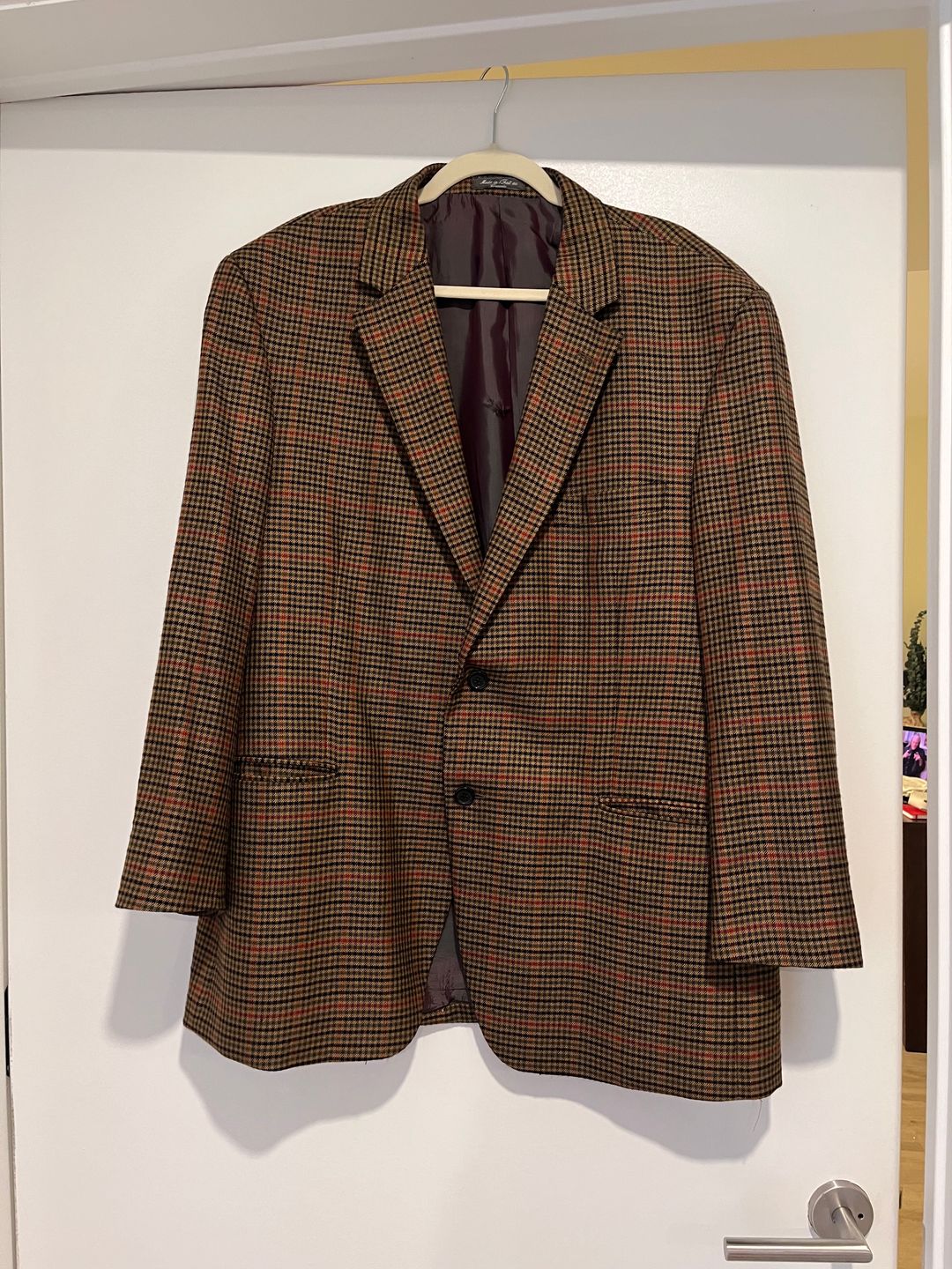 Vintage Tartan Oversized Blazer 