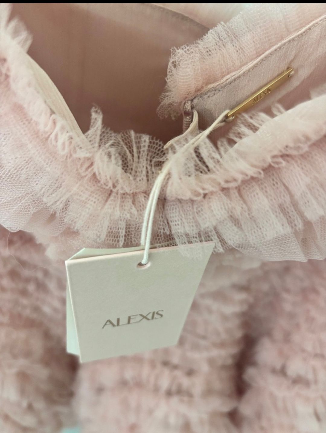 ALEXIS Zia Dress NWT | Dusty Rose Strapless Tulle Mini Dress | Retail $2,225