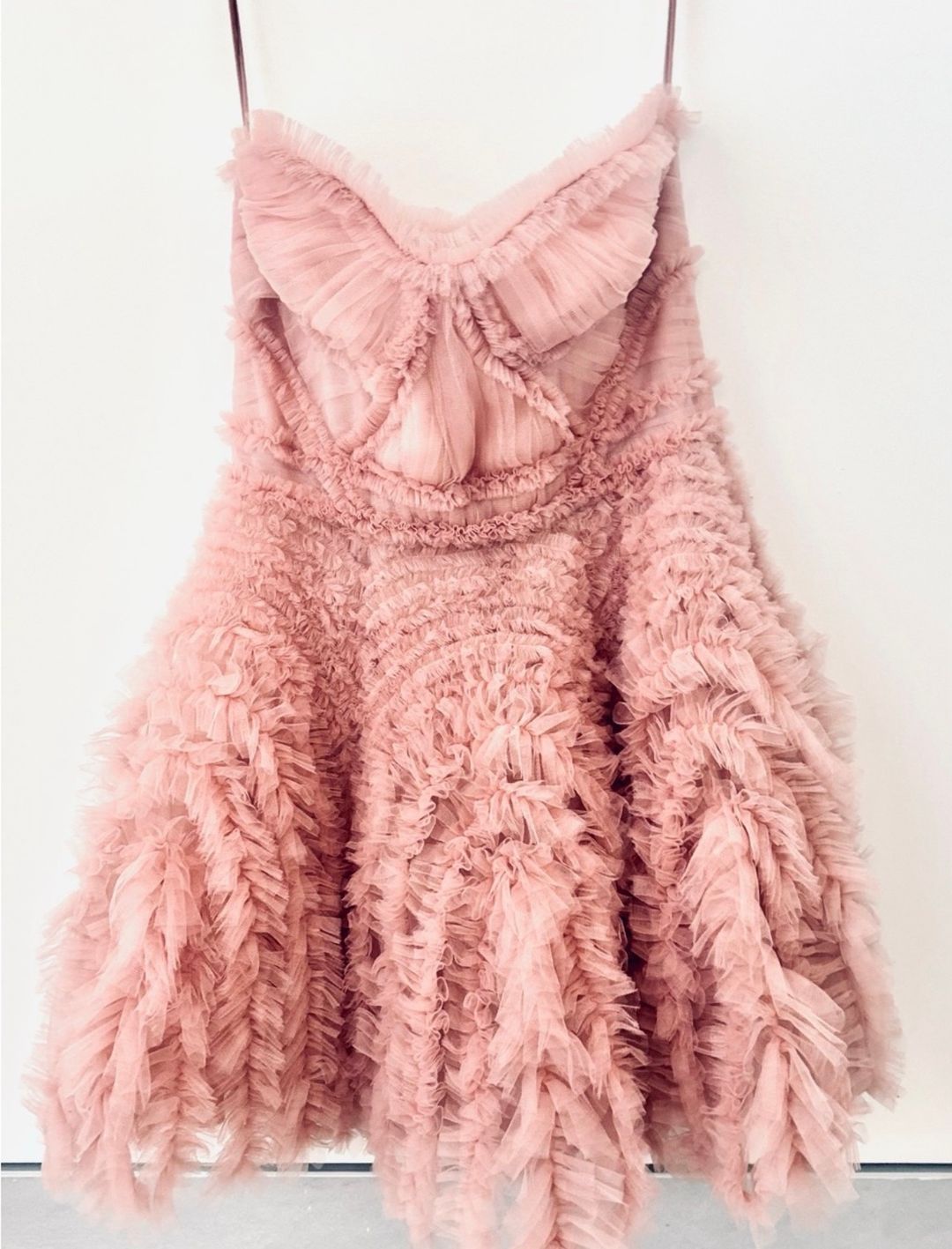 ALEXIS Zia Dress NWT | Dusty Rose Strapless Tulle Mini Dress | Retail $2,225